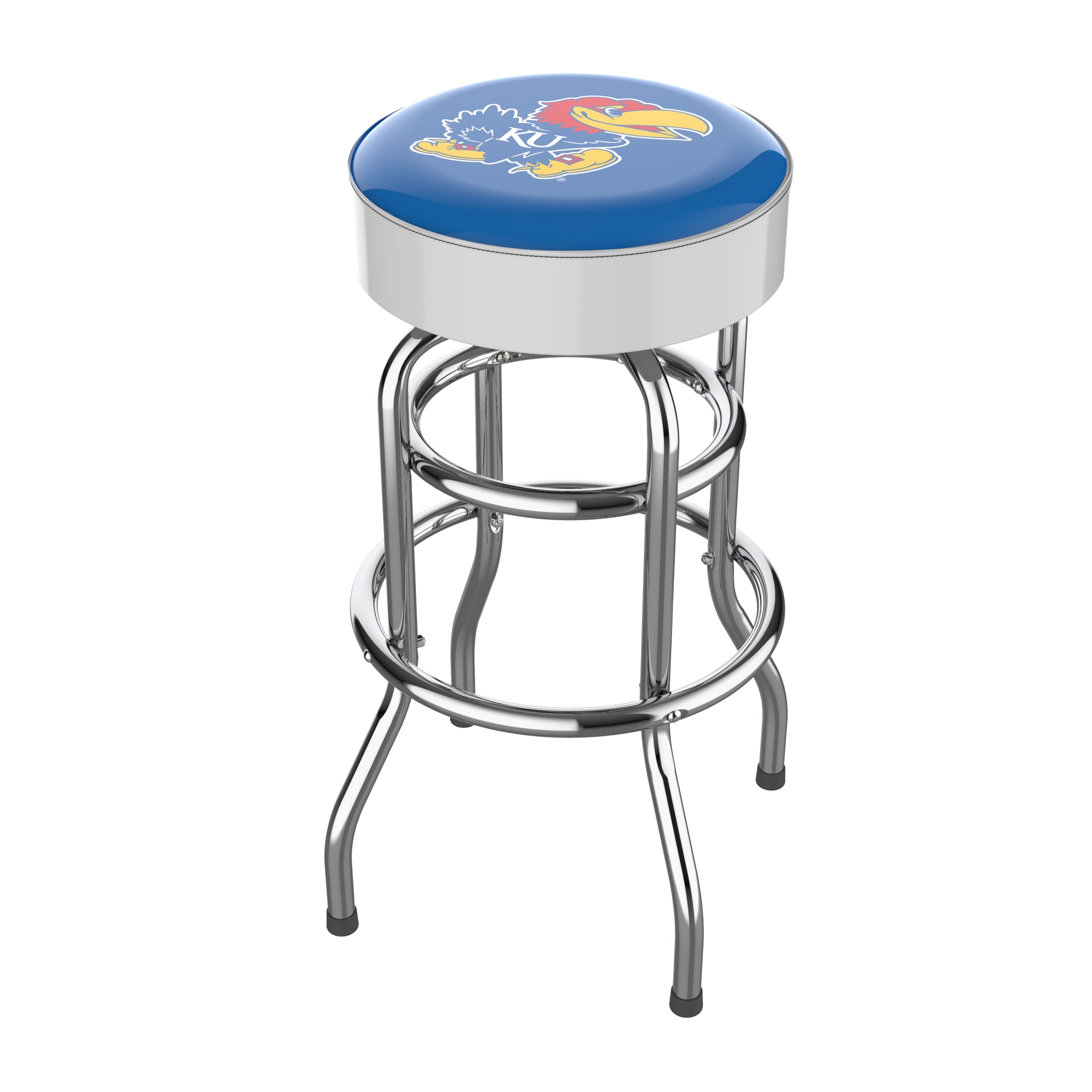 University Of Kansas Chrome Bar Stool