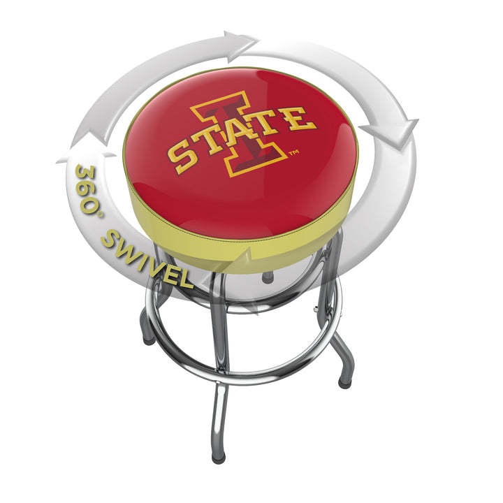 Iowa State University Chrome Bar Stool