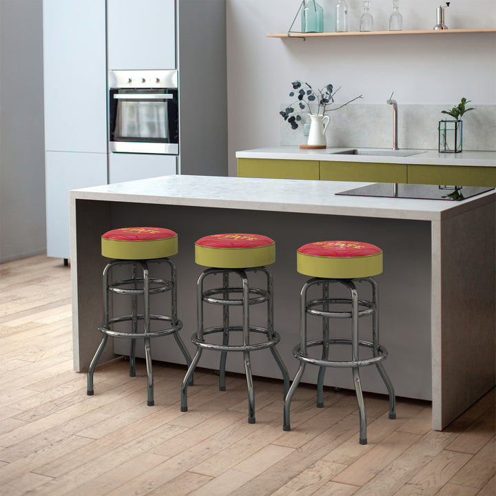 Iowa State University Chrome Bar Stool