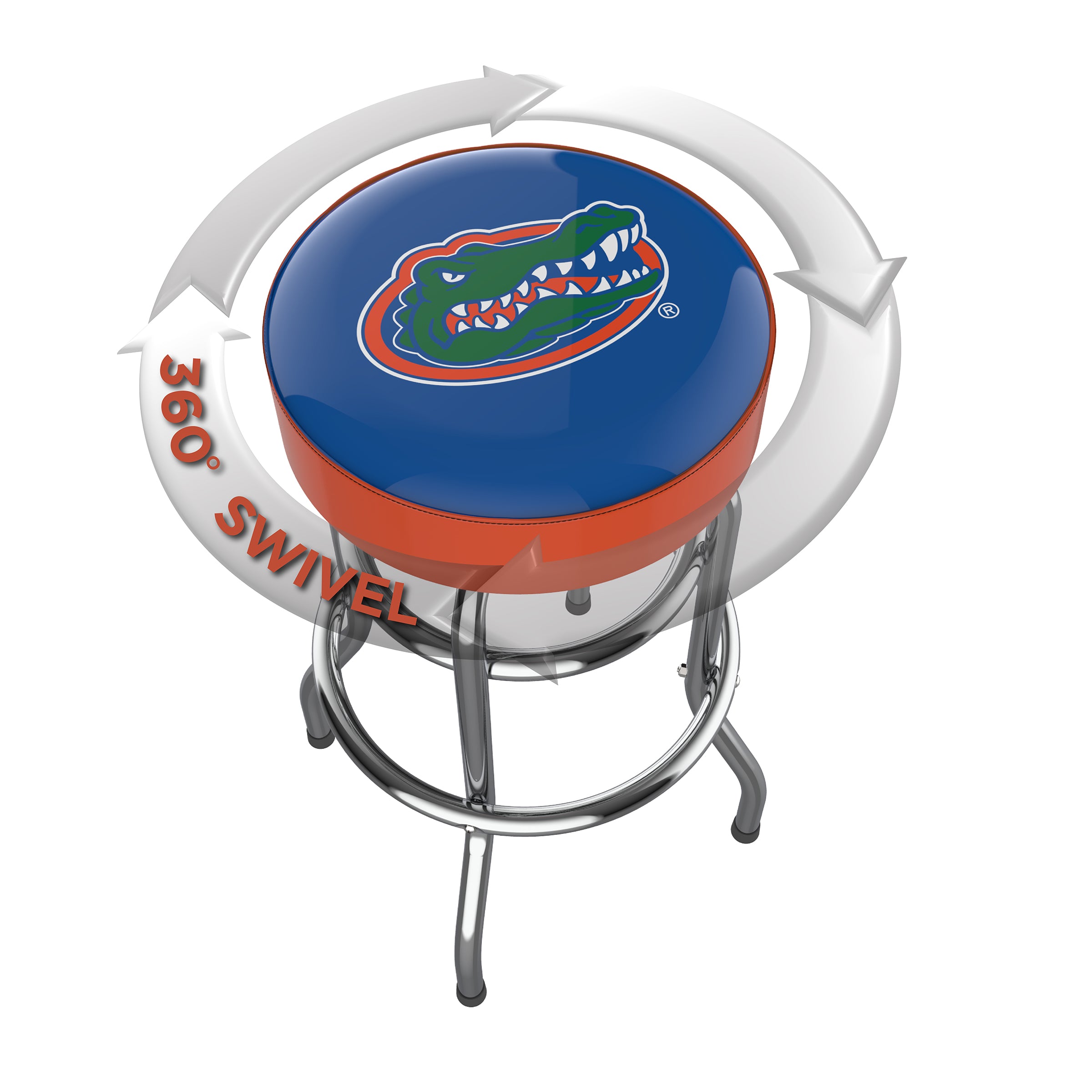 University Of Florida Chrome Bar Stool