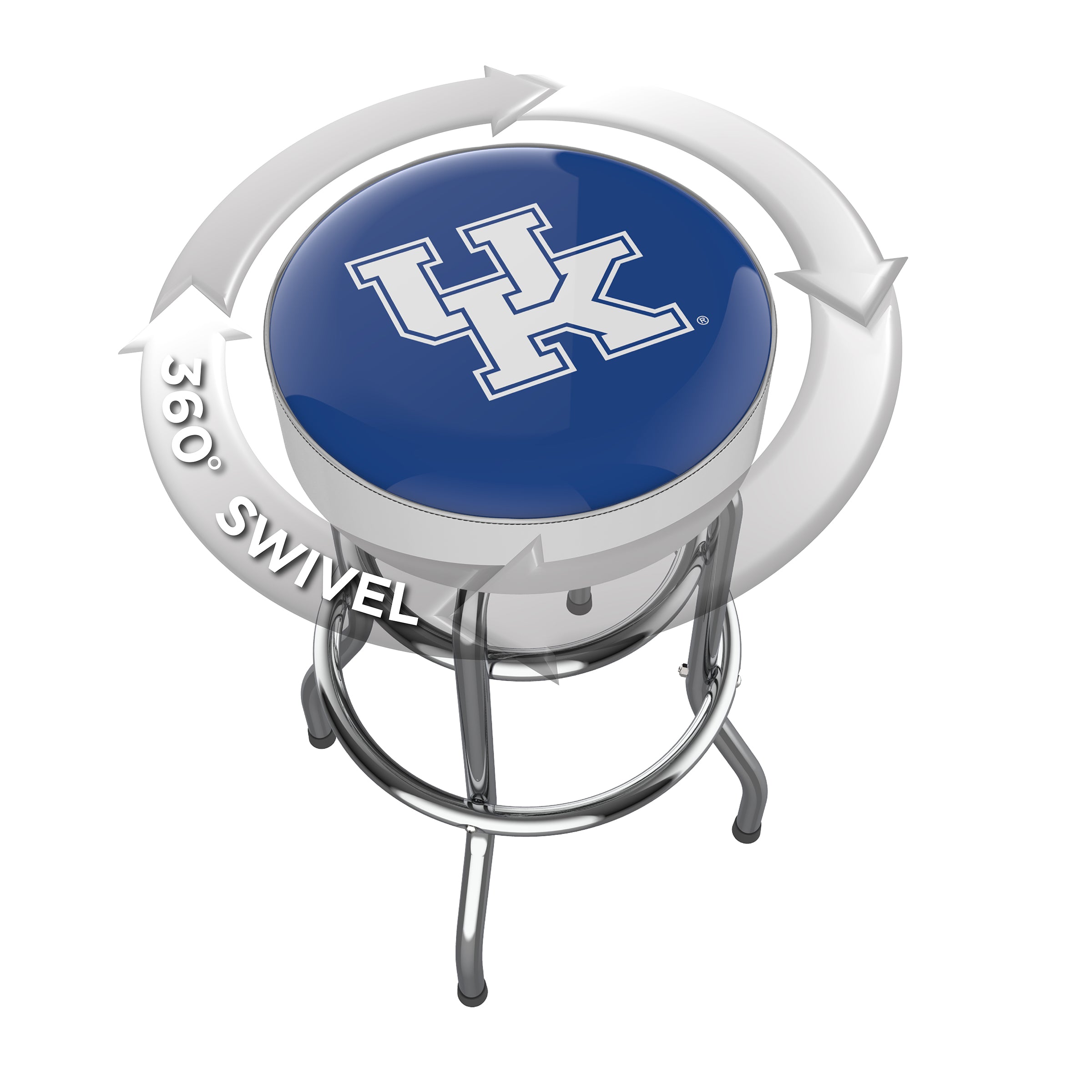 University Of Kentucky Chrome Bar Stool