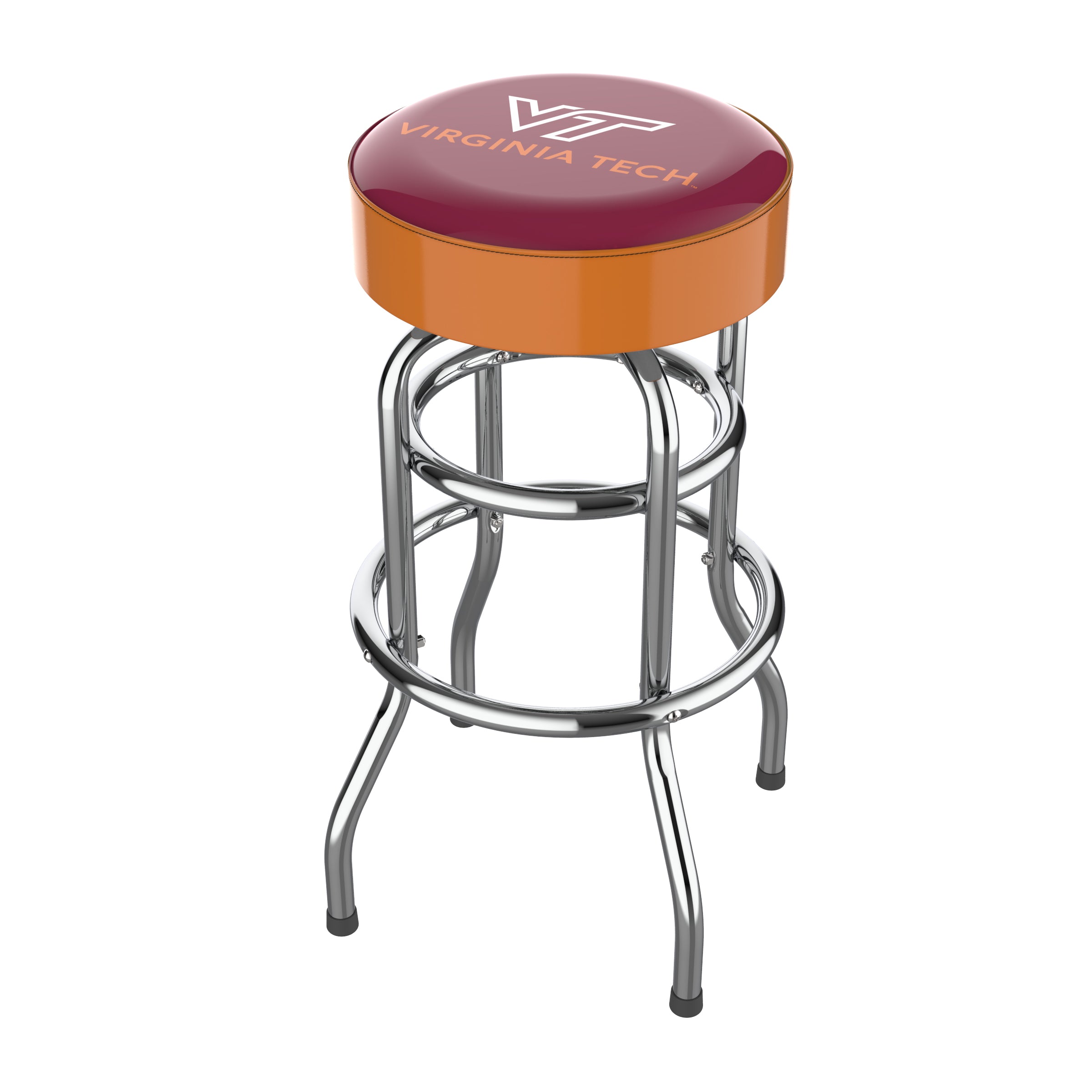 Virginia Tech Chrome Bar Stool