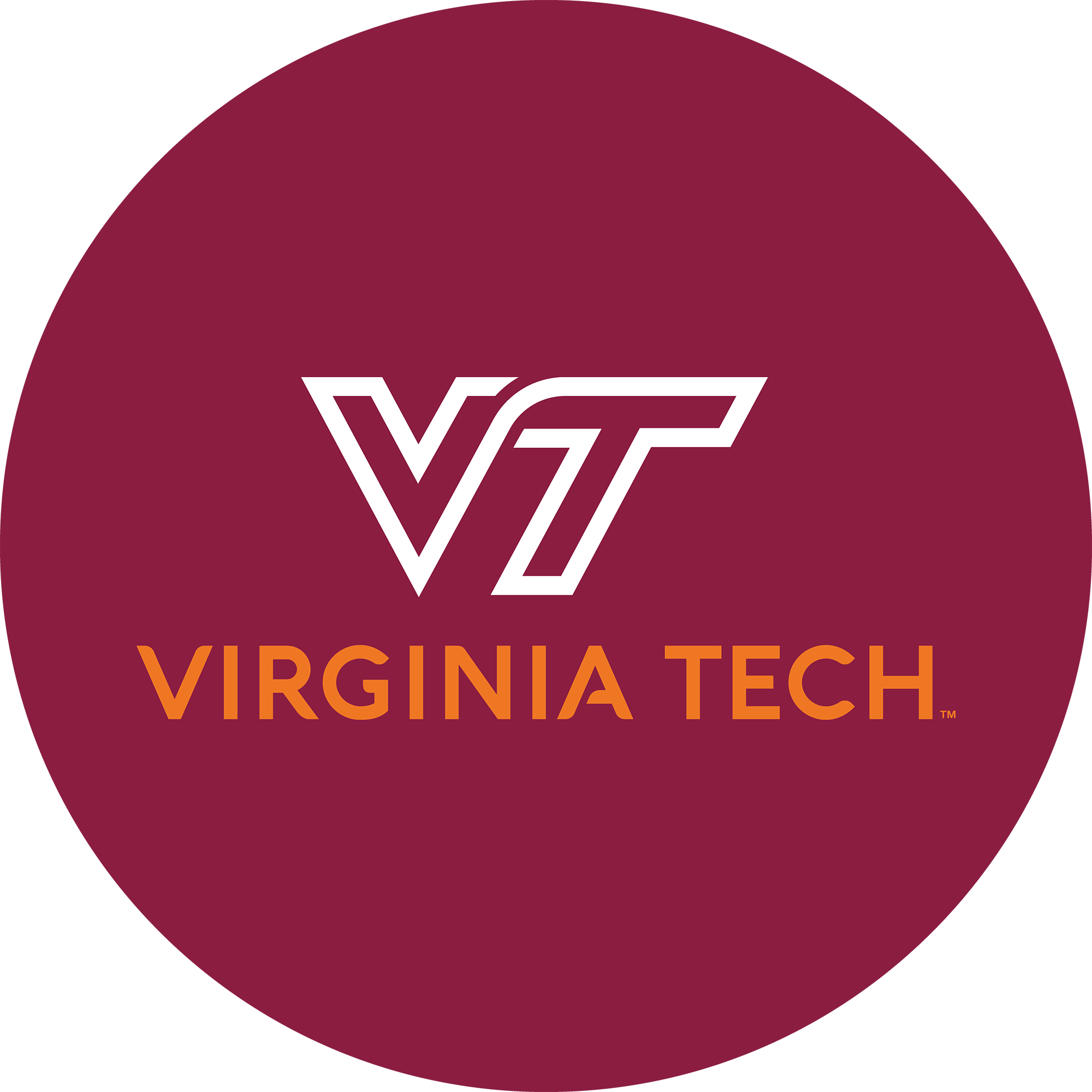 Virginia Tech Chrome Bar Stool