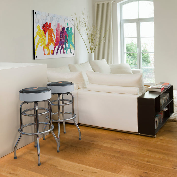 University of Texas Chrome Bar Stool