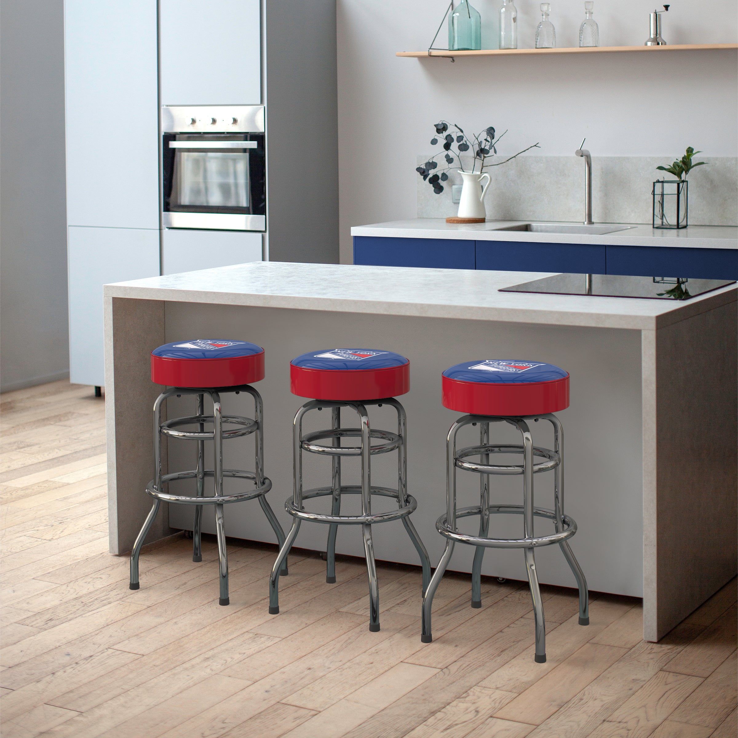 New York Rangers Chrome Bar Stool