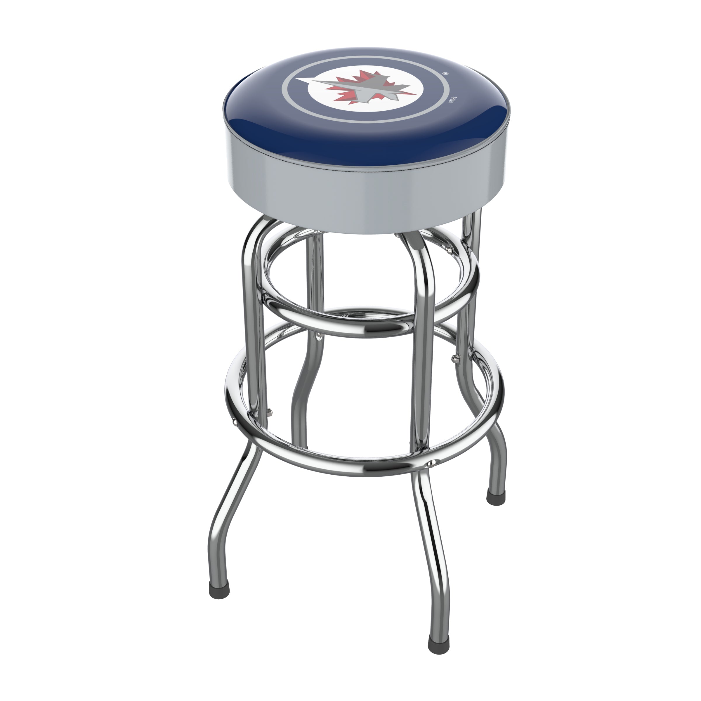 Winnipeg Jets Chrome Bar Stool