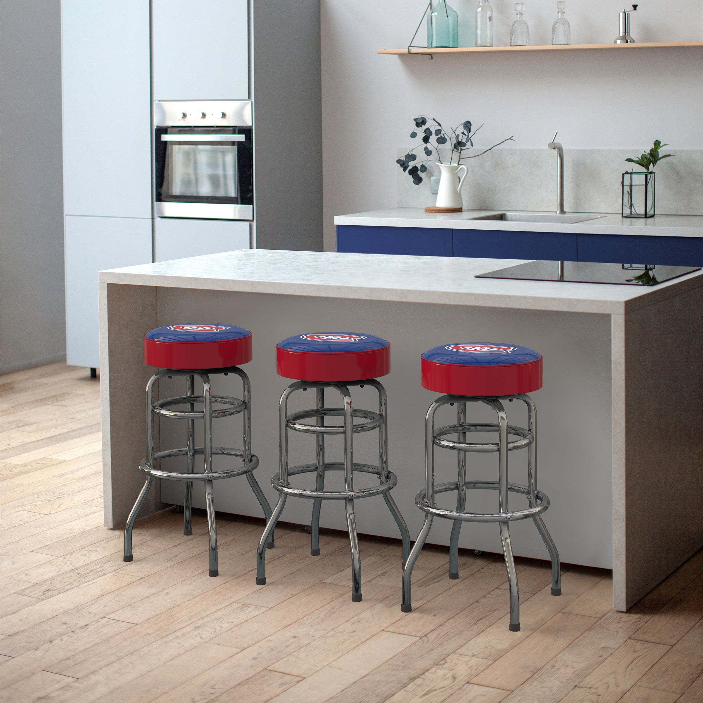 Montreal Canadiens Chrome Bar Stool