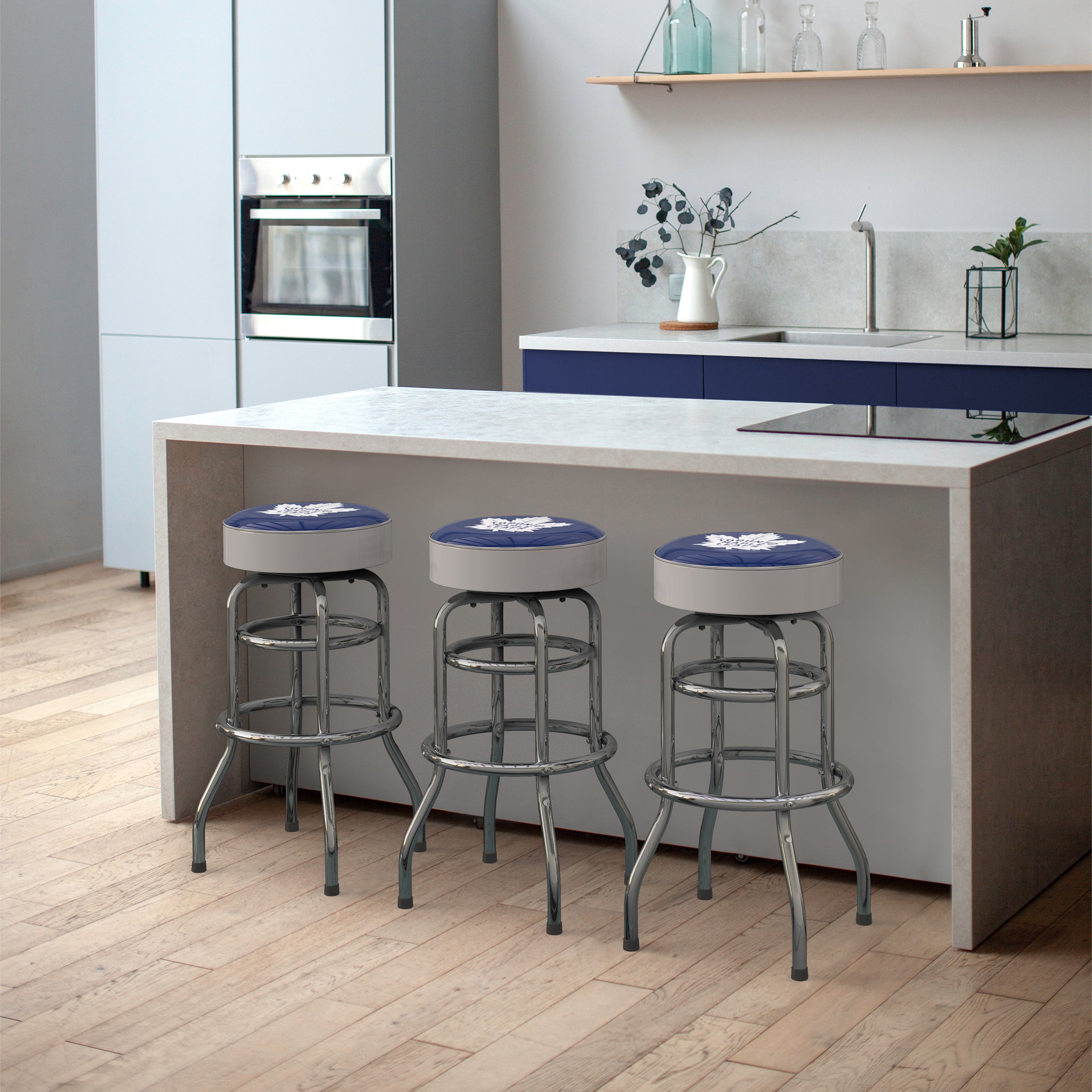 Toronto Maple Leafs Chrome Bar Stool