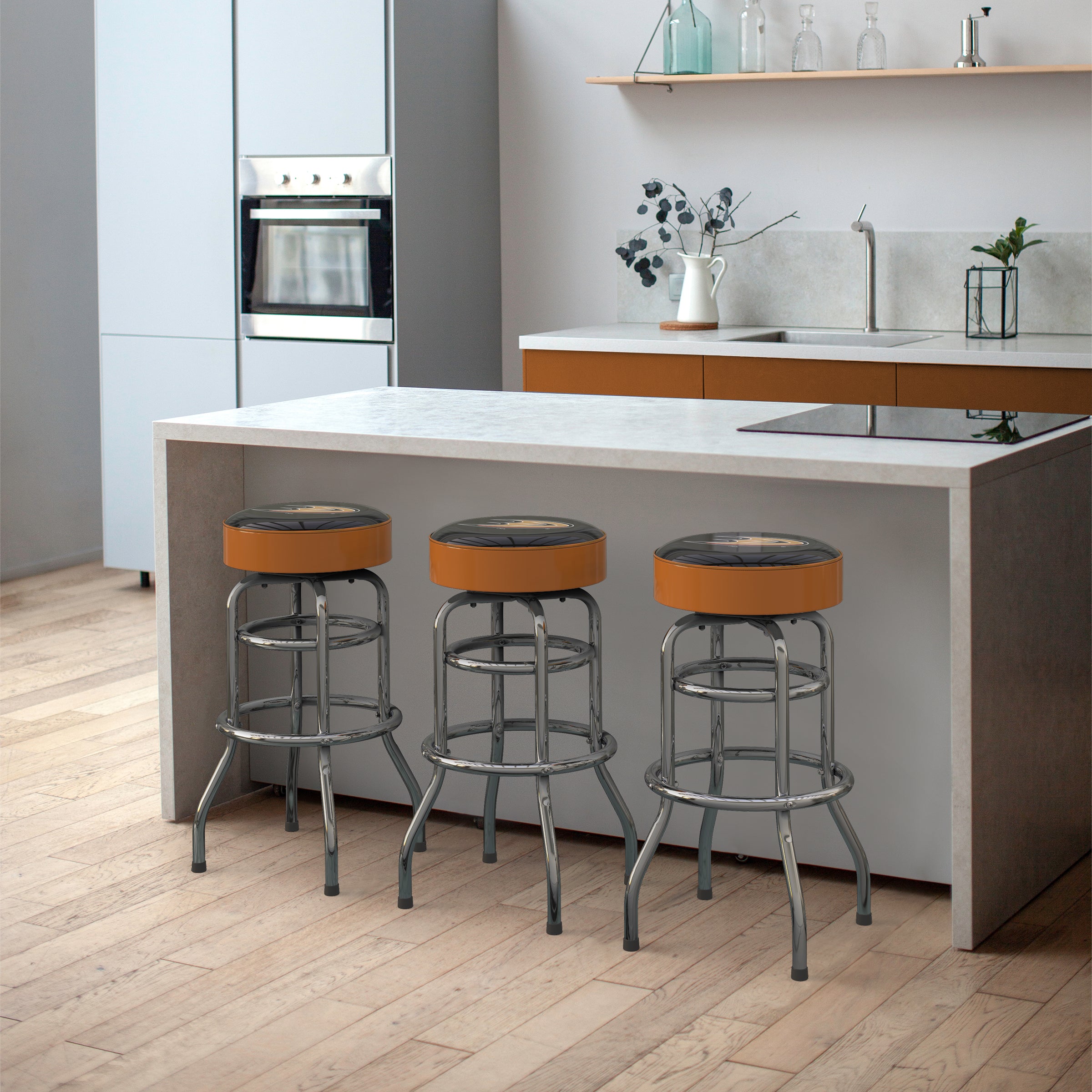 Anaheim Ducks Chrome Bar Stool