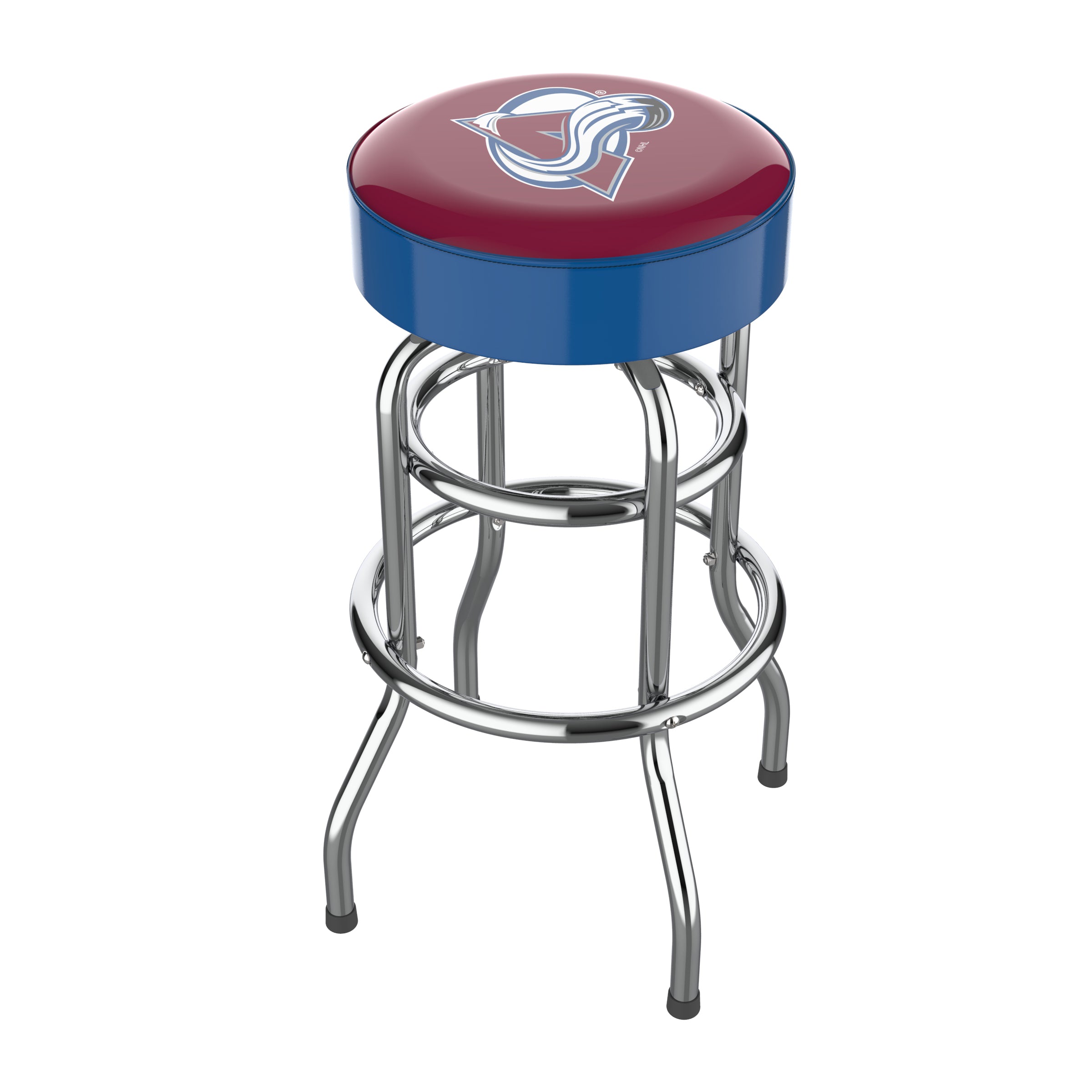 Colorado Avalanche Chrome Bar Stool