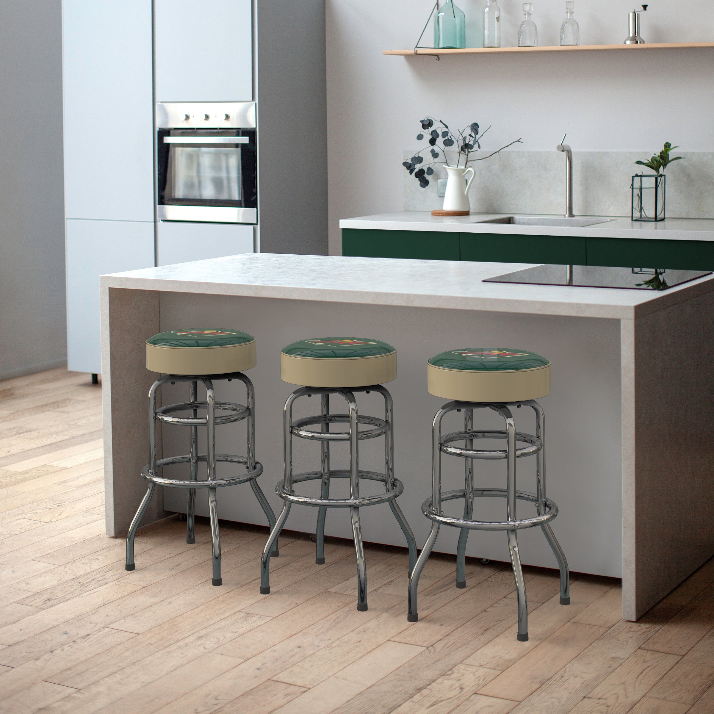 Minnesota Wild Chrome Bar Stool