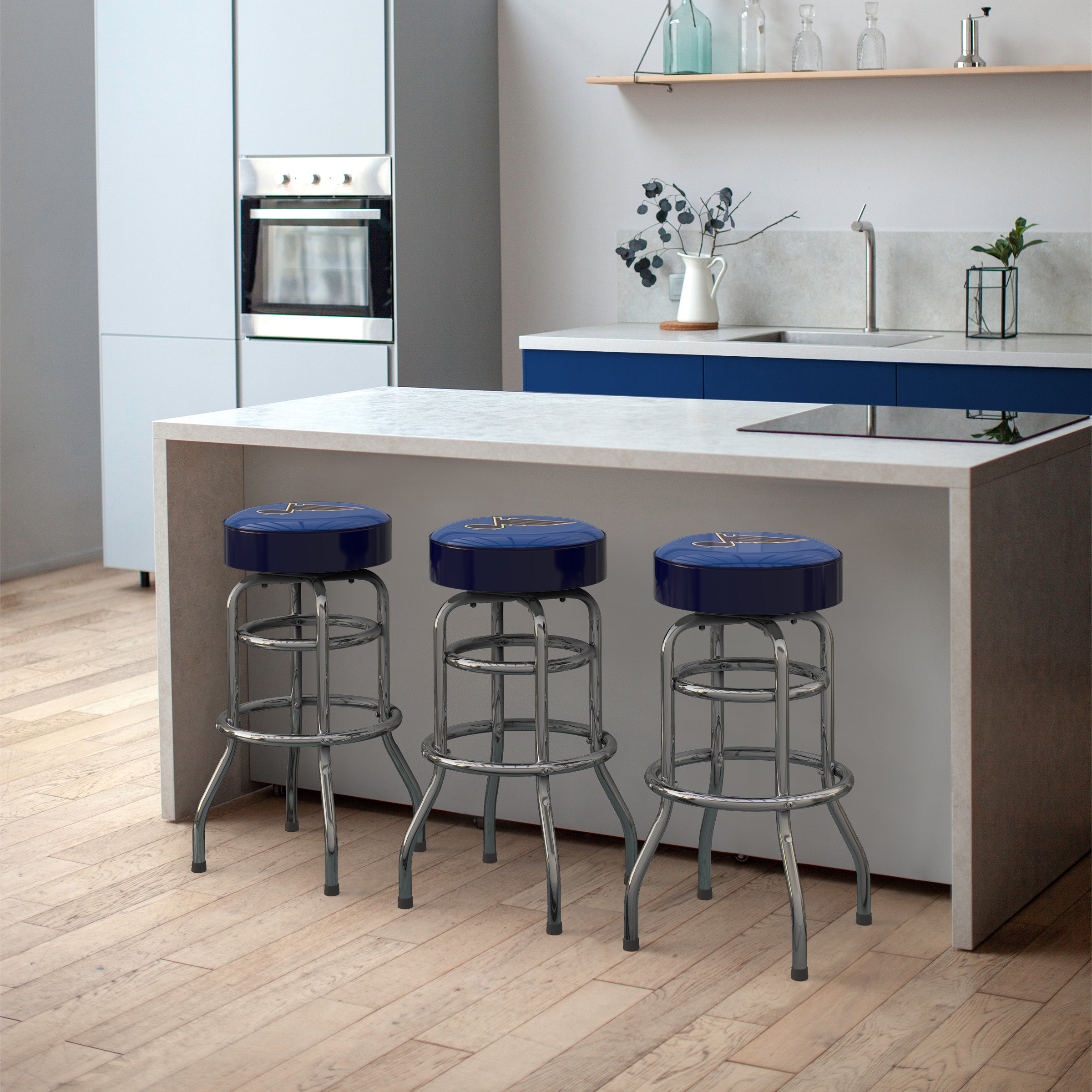 St. Louis Blues Chrome Bar Stool