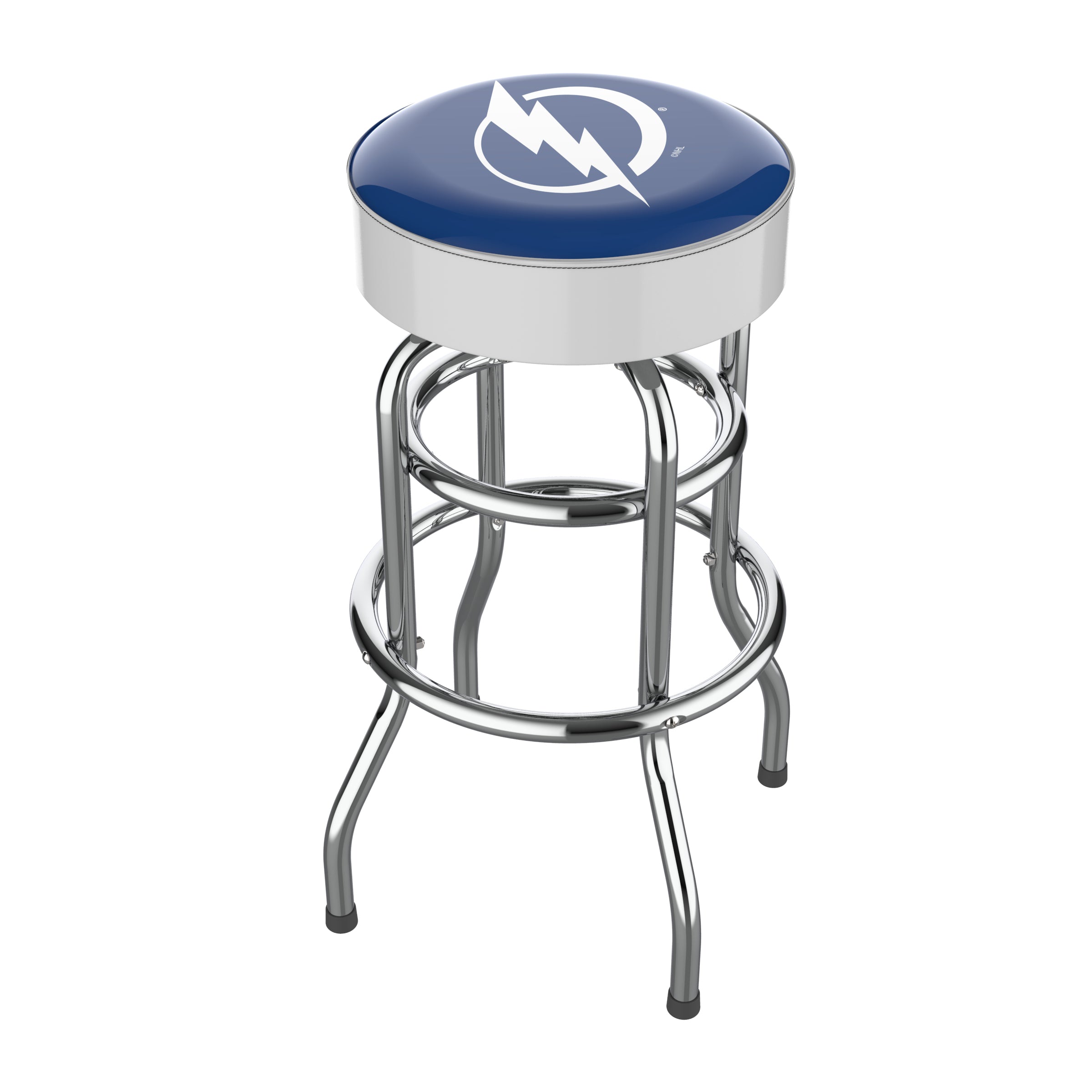 Tampa Bay Lightning Chrome Bar Stool