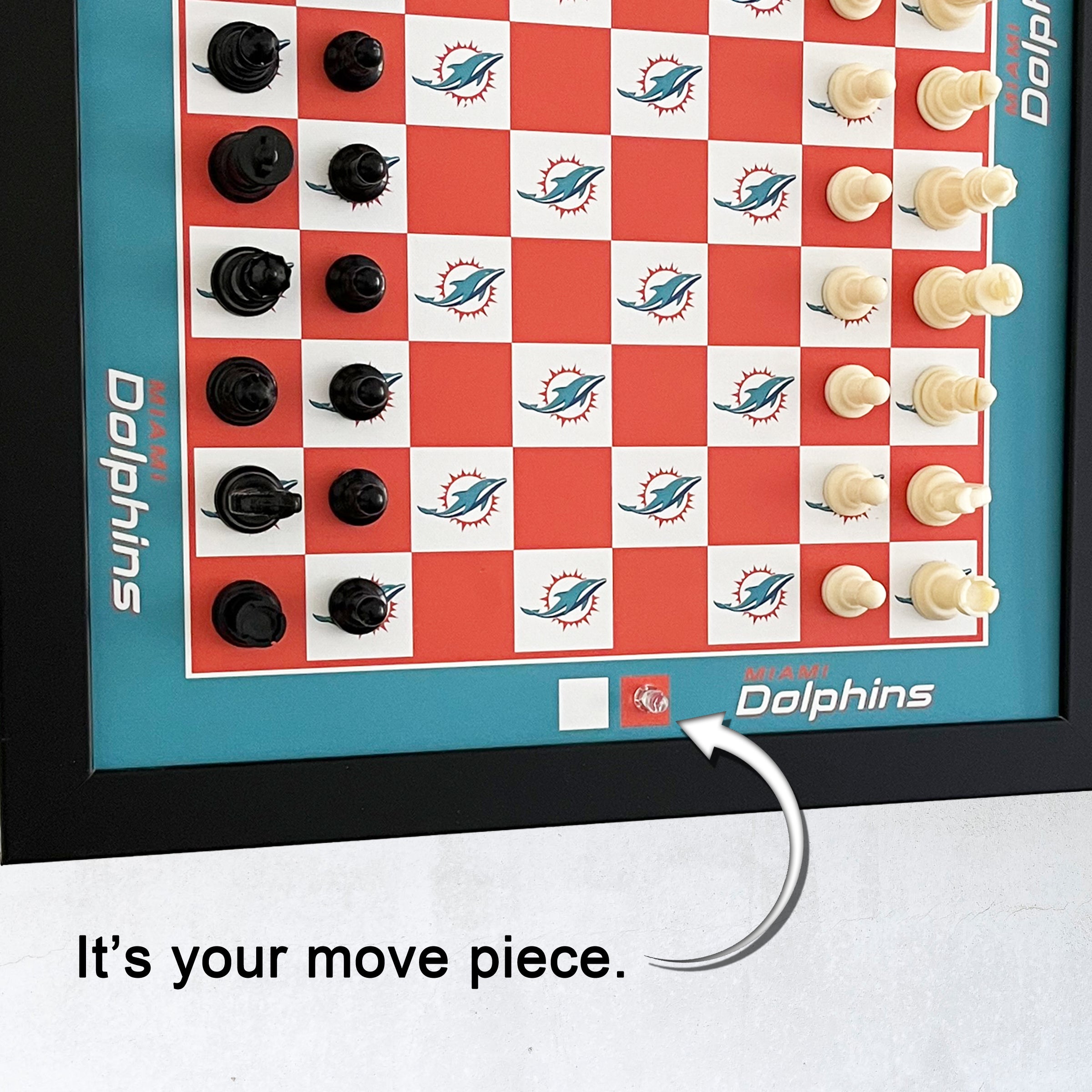 Miami Dolphins Magnetic Chess Set