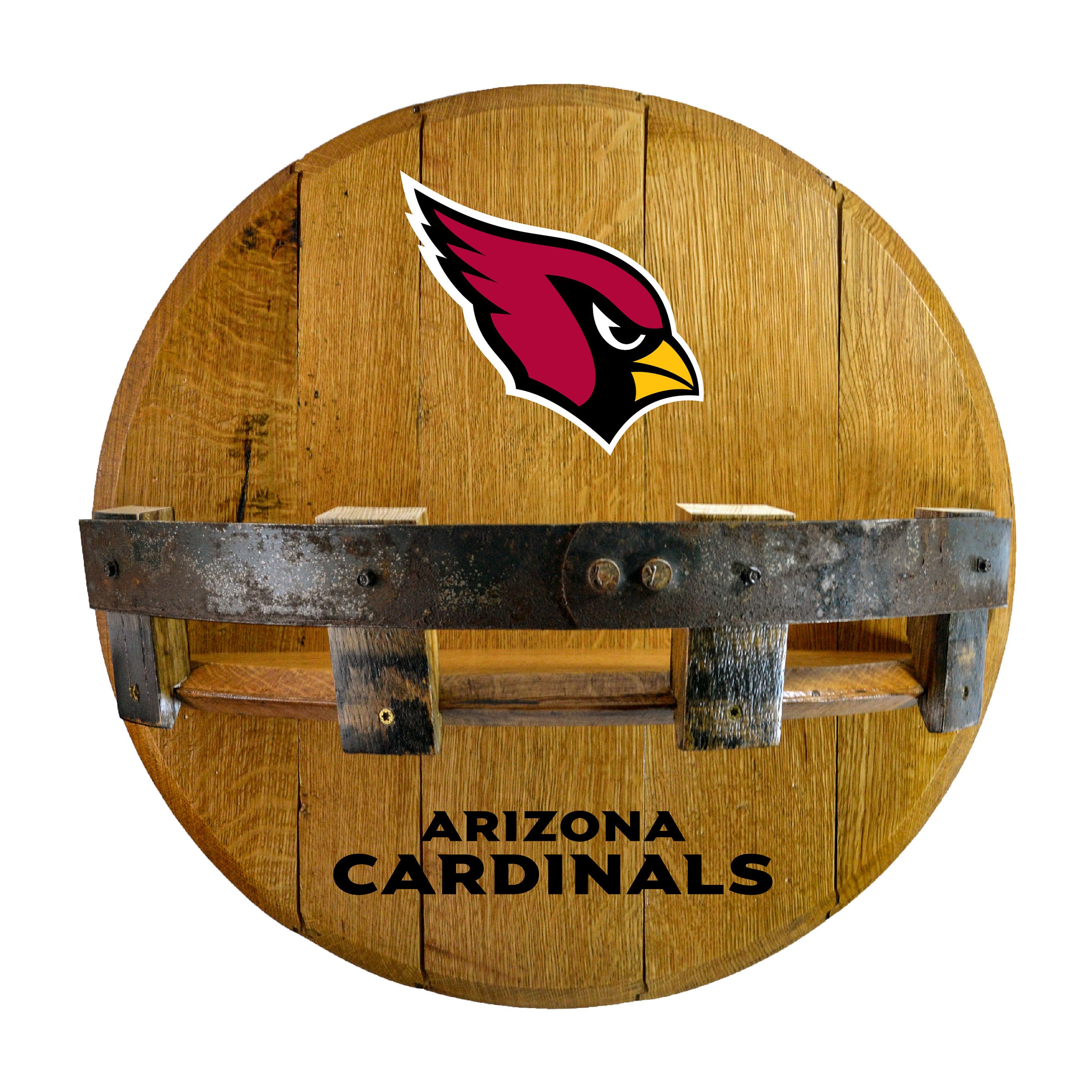 Arizona Cardinals Oak Bar Shelf