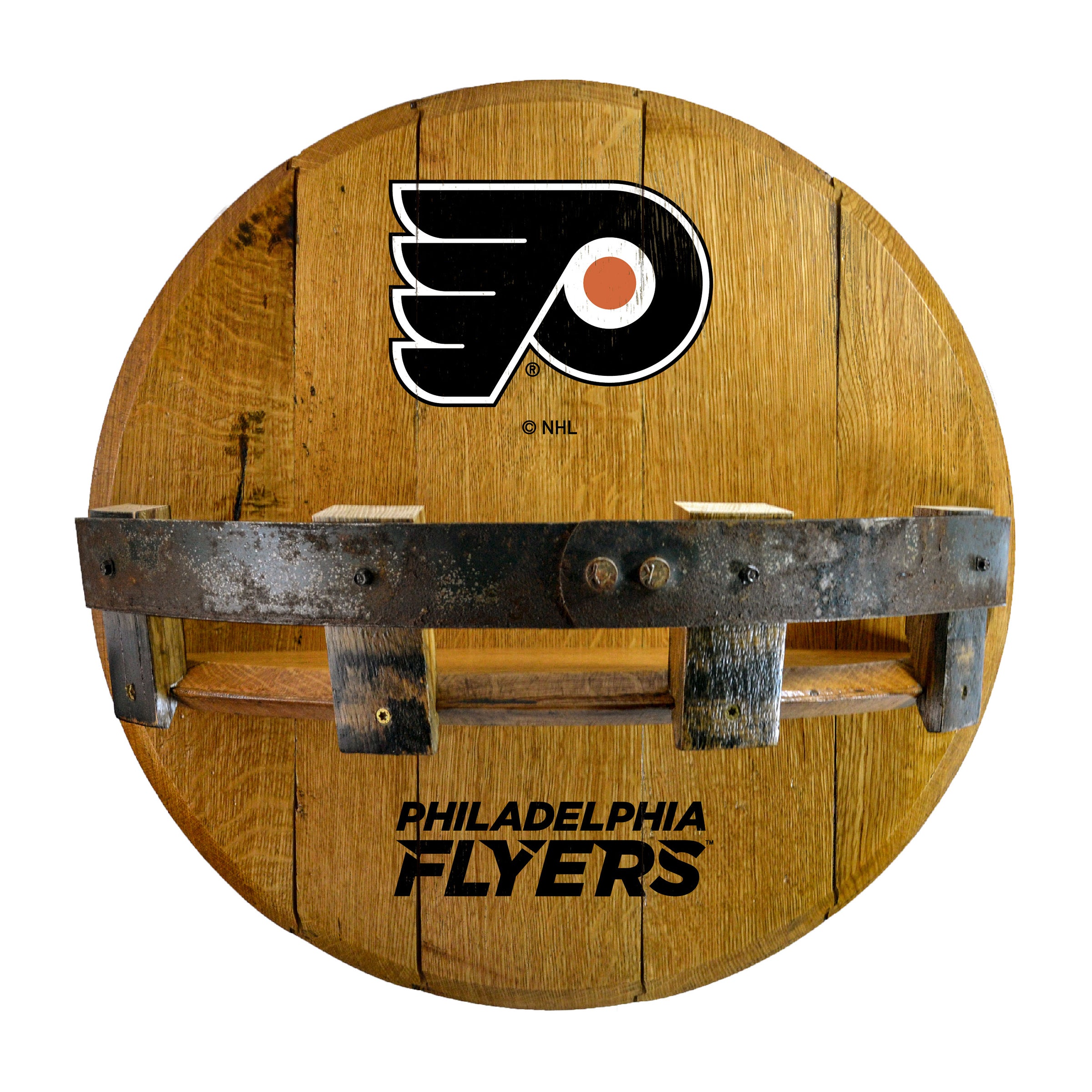 Philadelphia Flyers Oak Bar Shelf