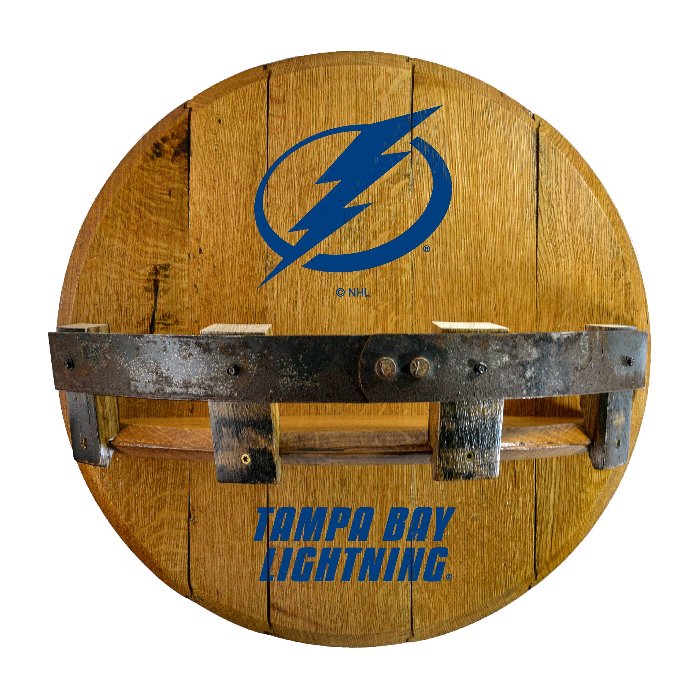 Tampa Bay Lightning Oak Bar Shelf