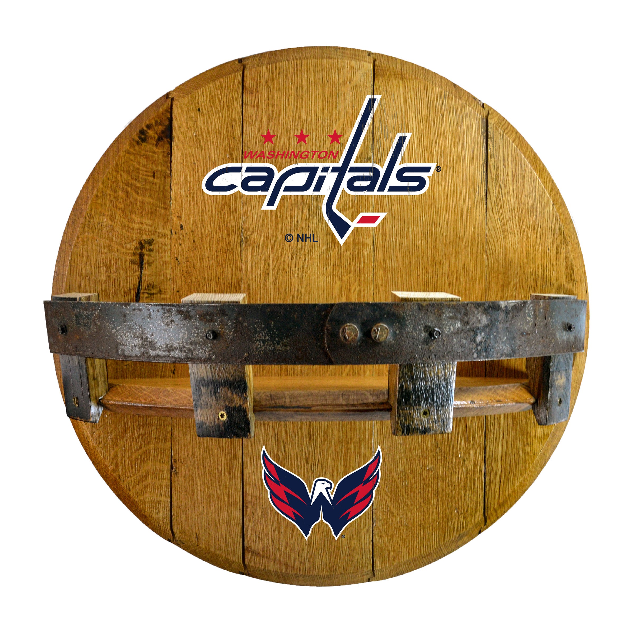 Washington Capitals Oak Bar Shelf