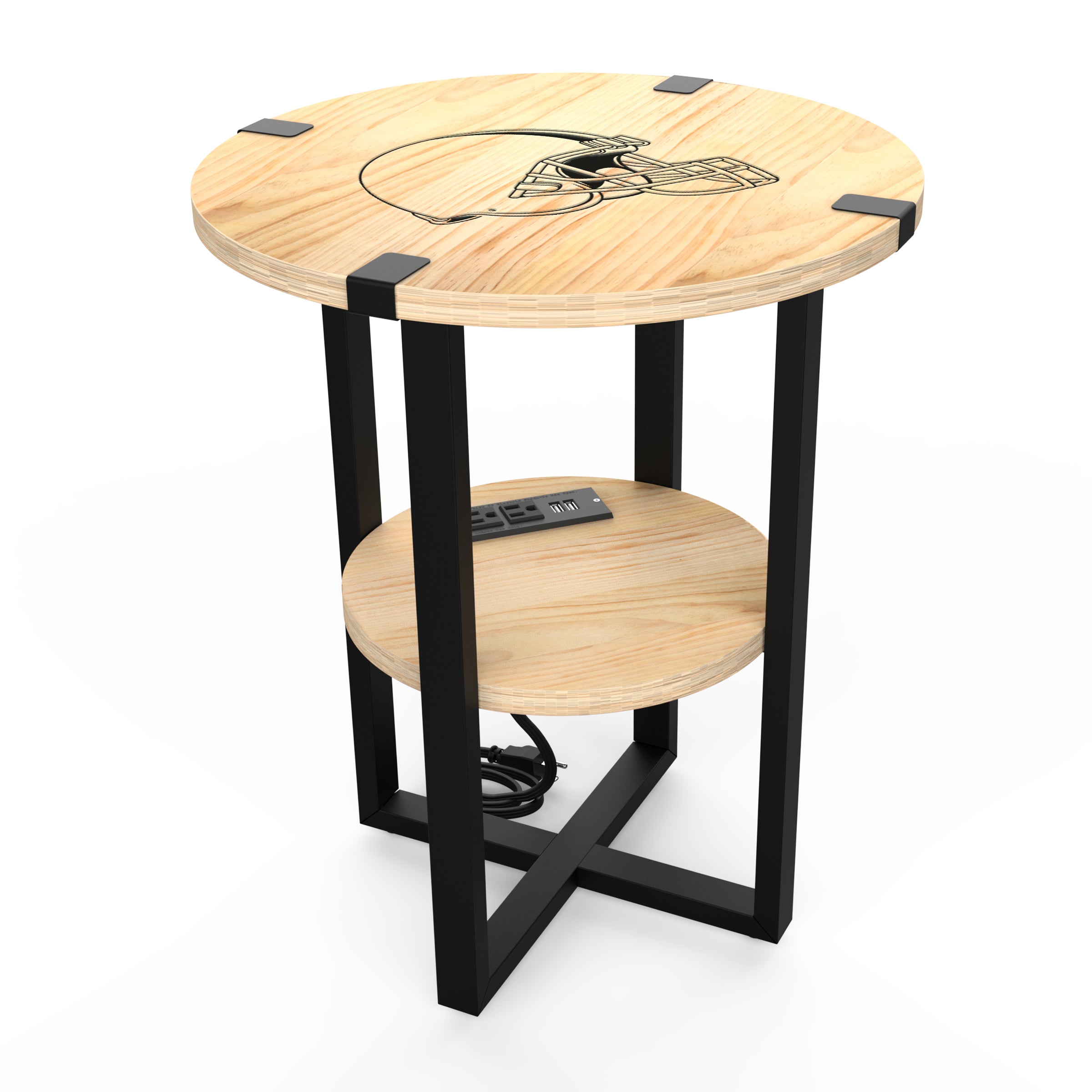 Cleveland Browns Side table with Charger