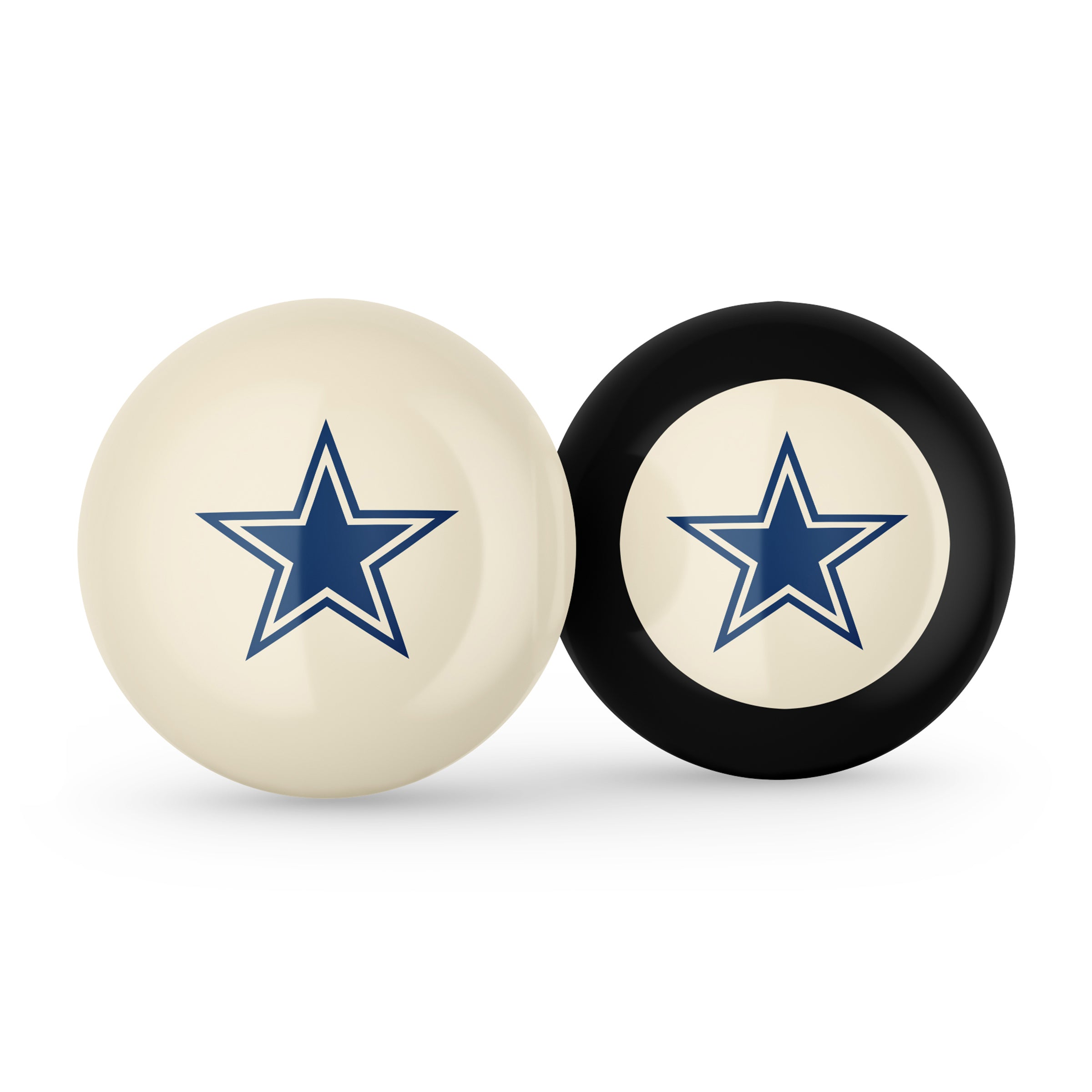 Dallas Cowboys Logo Cue Ball & 8 Ball