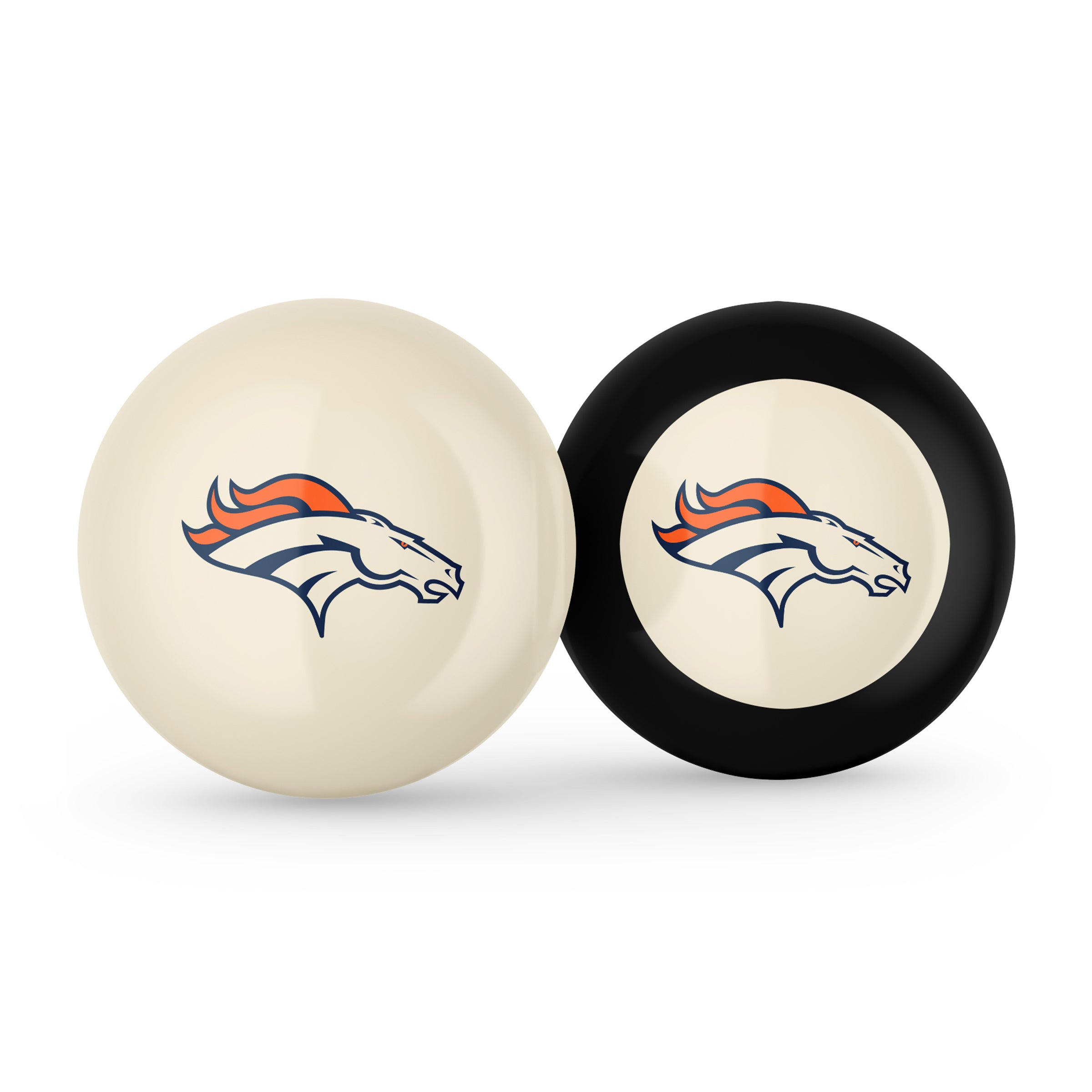 Denver Broncos Logo Cue Ball & 8 Ball