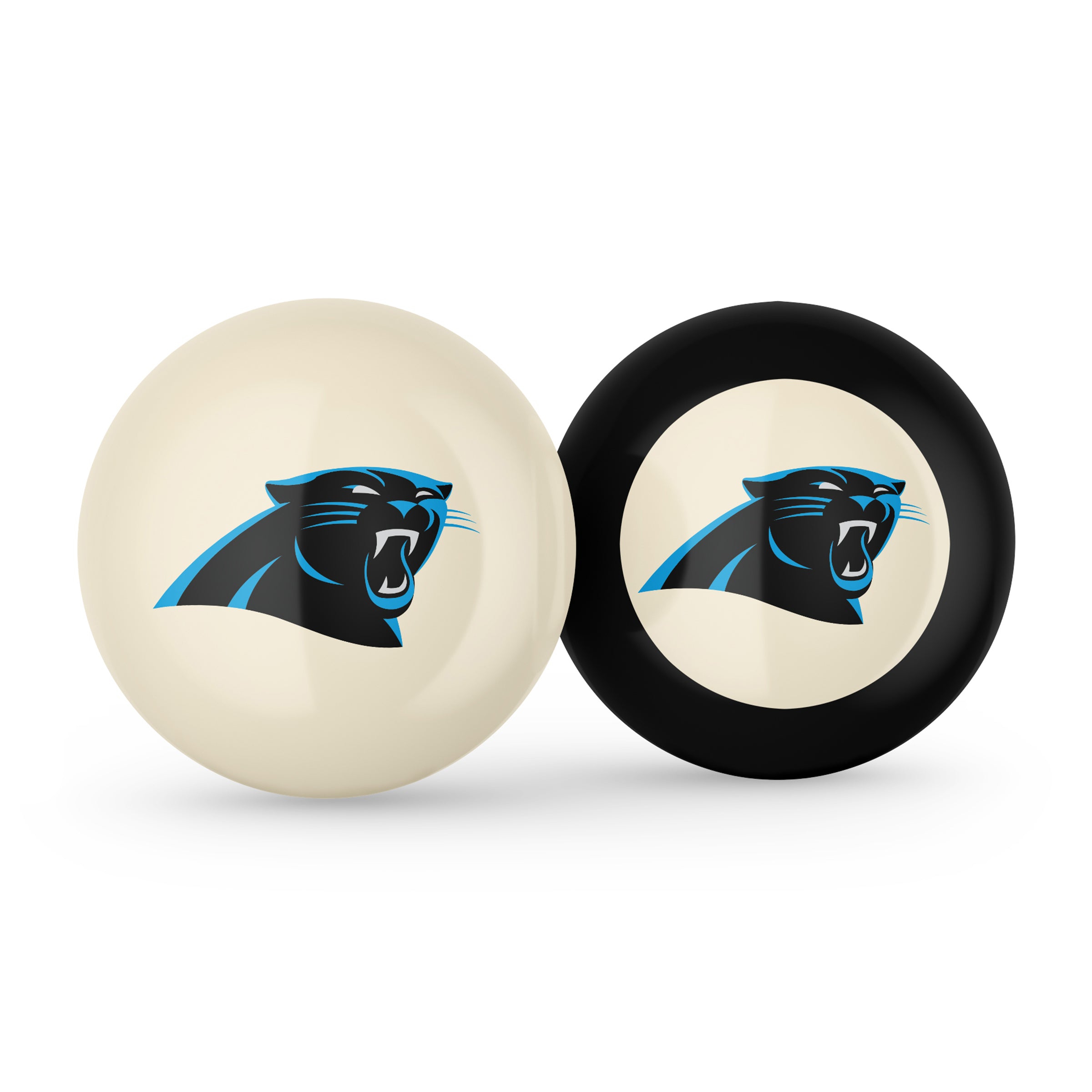 Carolina Panthers Logo Cue Ball & 8 Ball