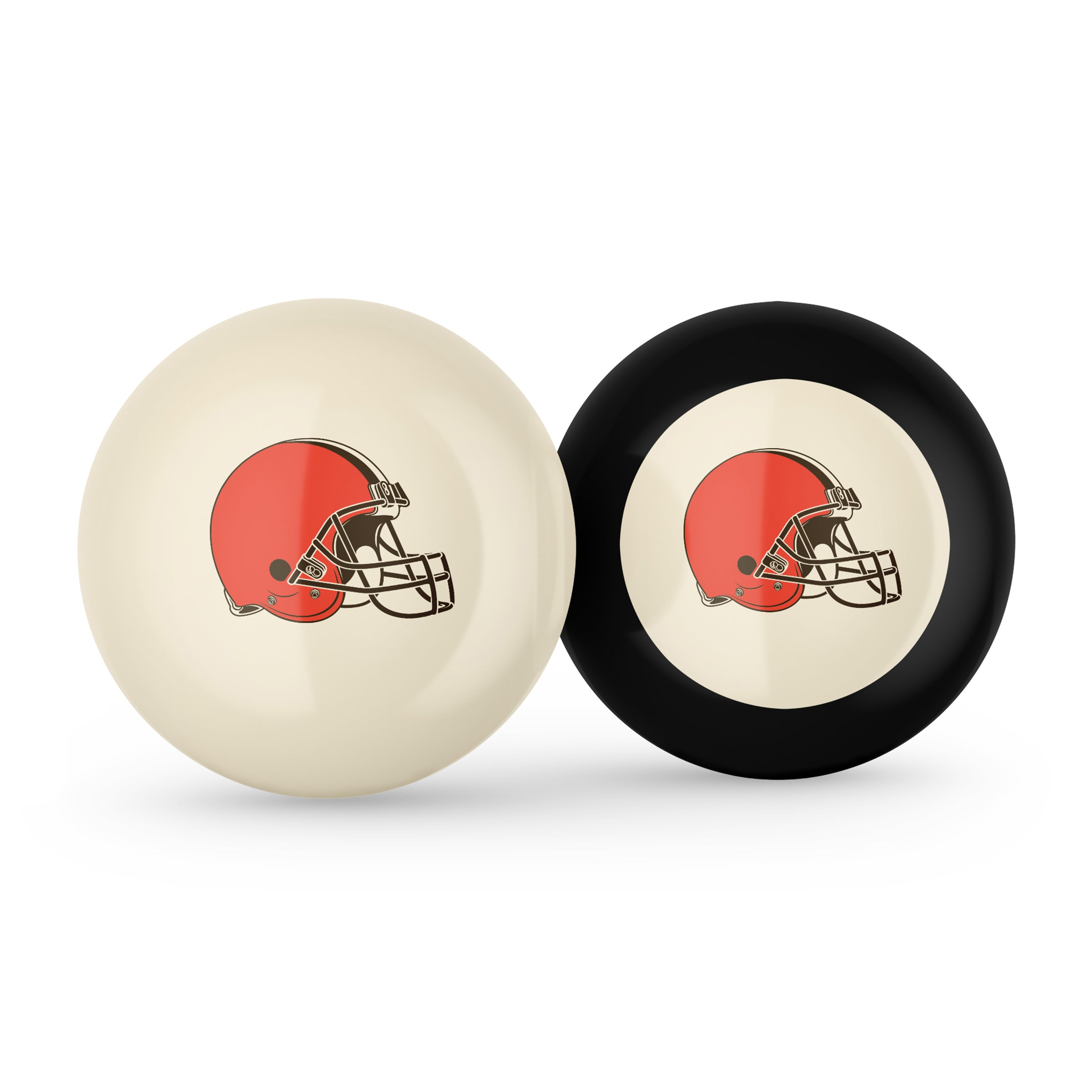 Cleveland Browns Logo Cue Ball & 8 Ball