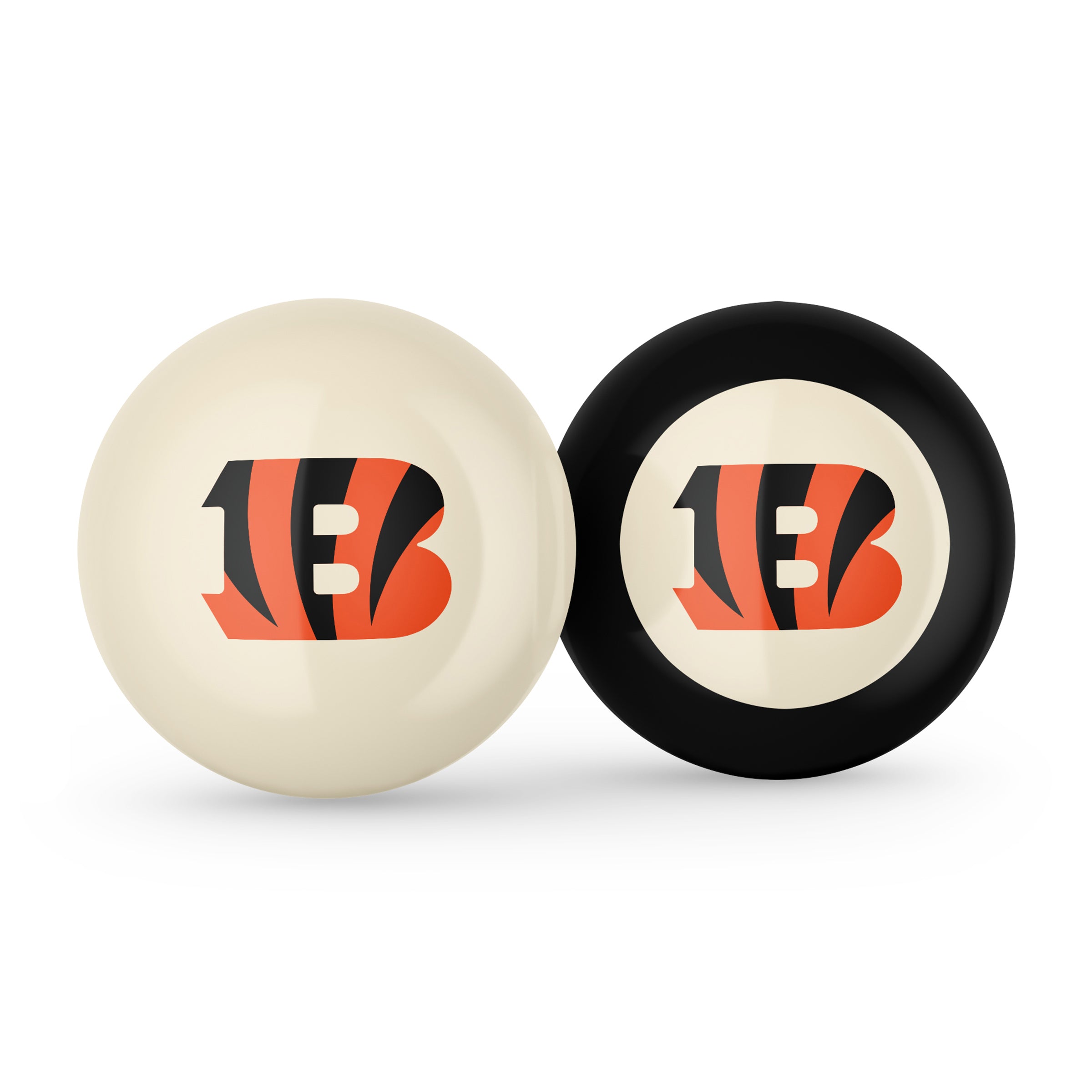 Cincinnati Bengals Logo Cue Ball & 8 Ball