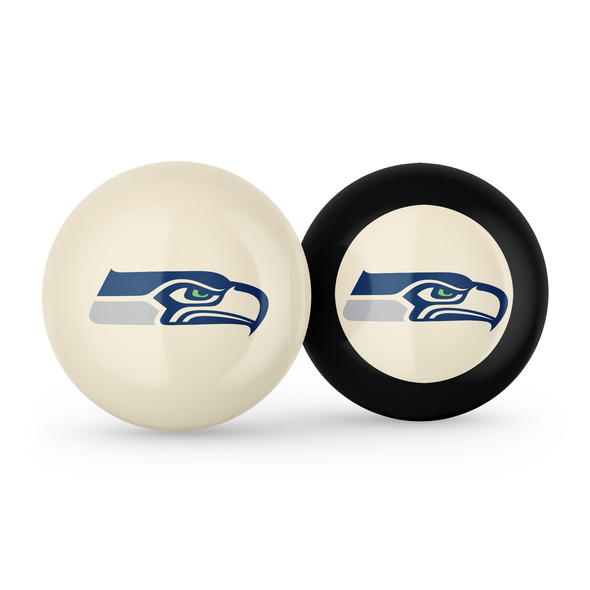 Seattle Seahawks Logo Cue Ball & 8 Ball