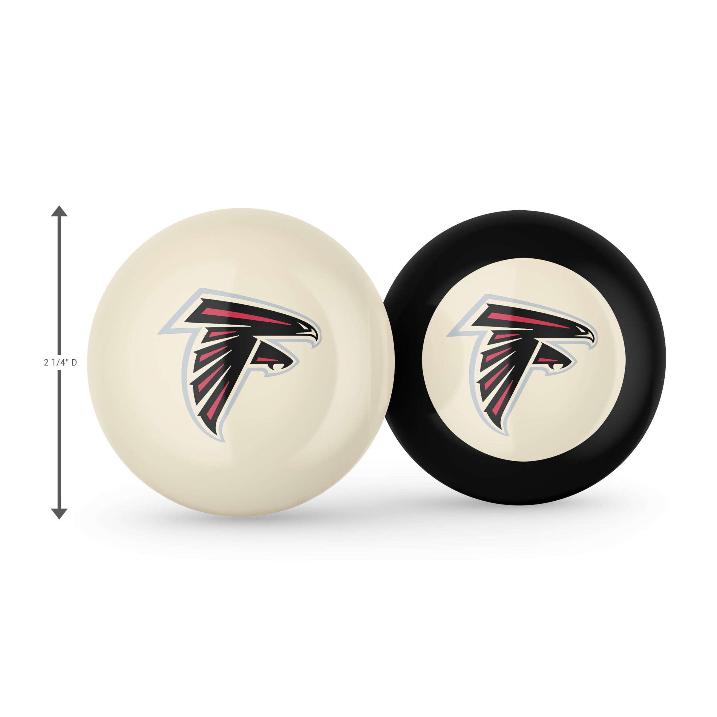 Atlanta Falcons Logo Cue Ball & 8 Ball