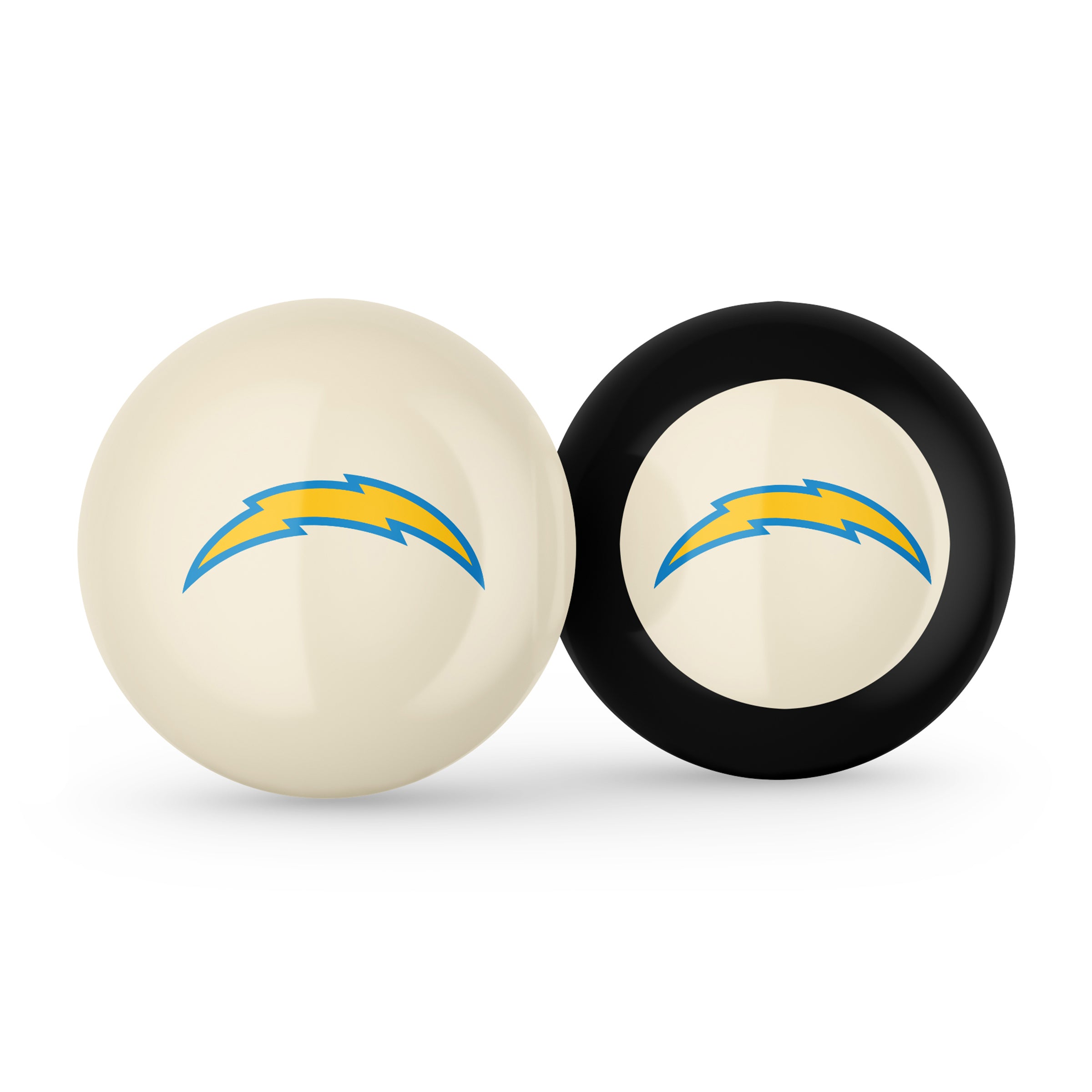 Los Angeles Chargers Logo Cue Ball & 8 Ball