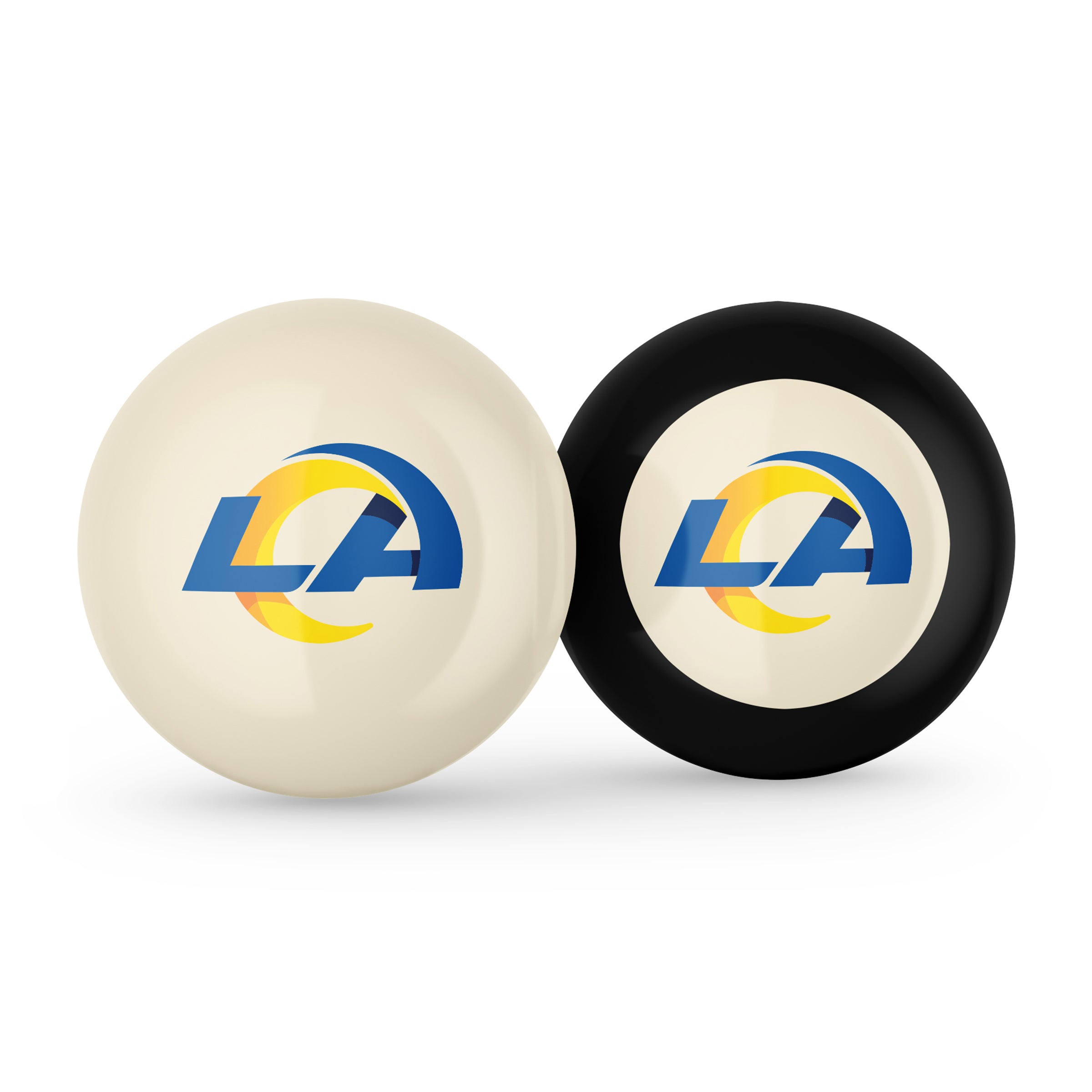 Los Angeles Rams Logo Cue Ball & 8 Ball