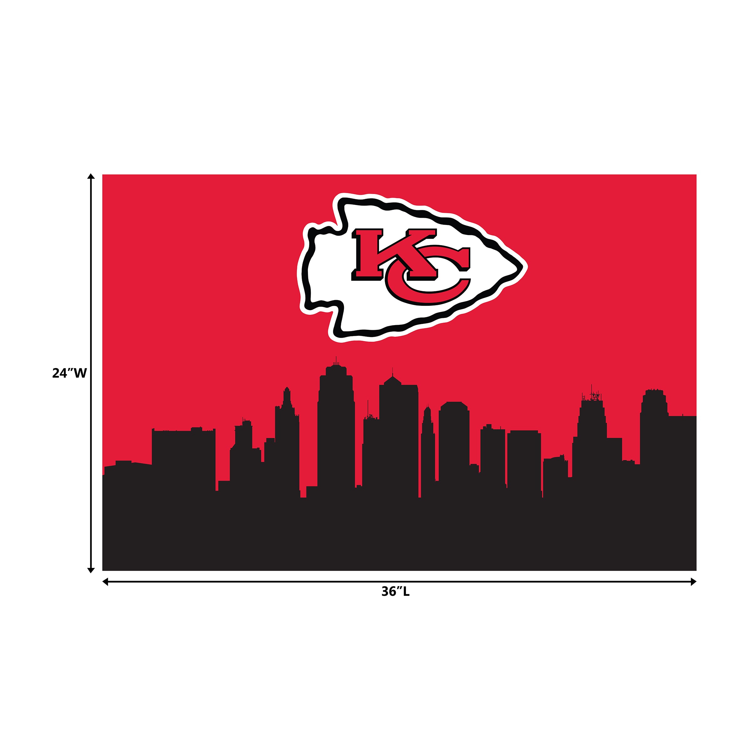 Kansas City Chiefs 2x3 Hometown Washable Area Rug