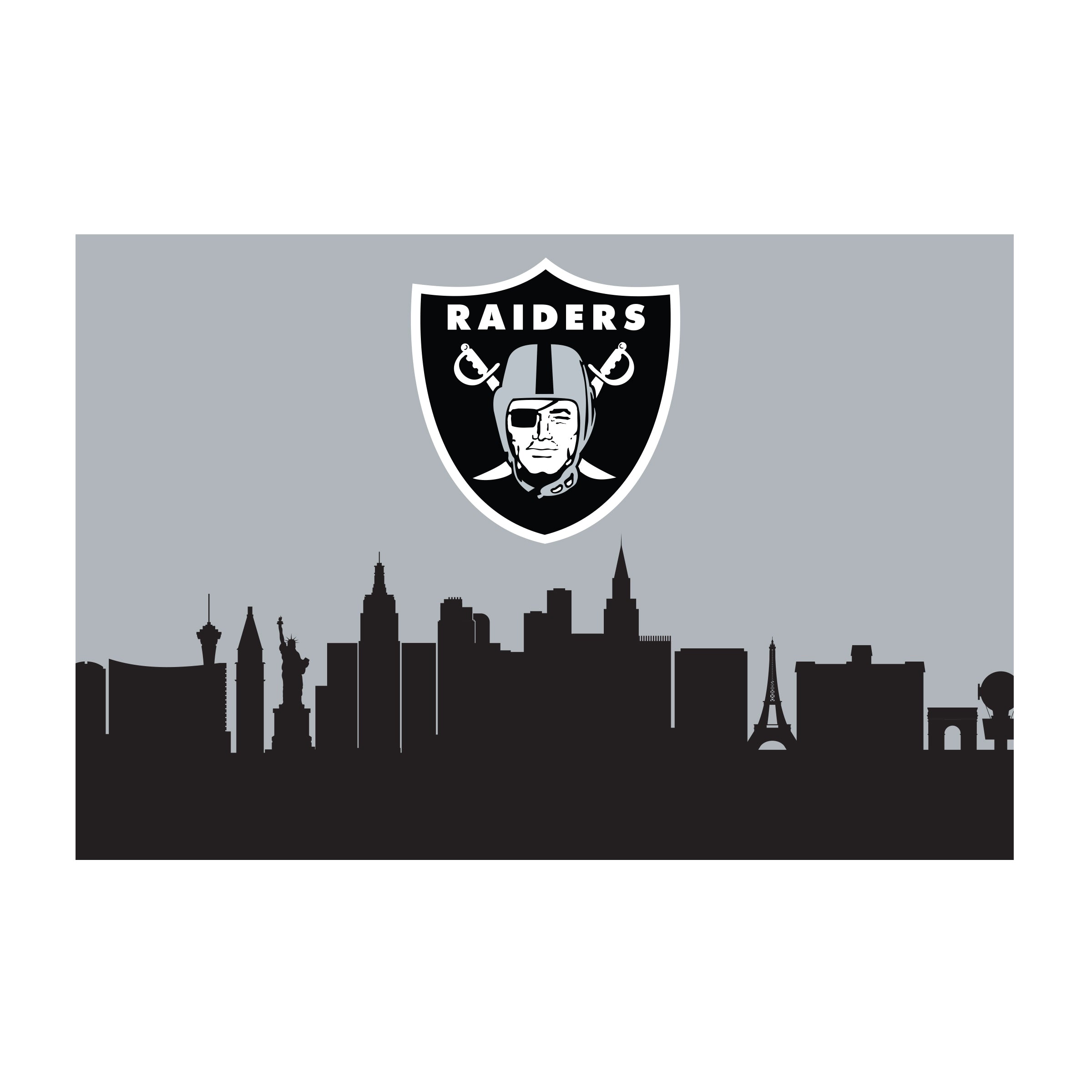 Las Vegas Raiders 2x3 Hometown Washable Area Rug