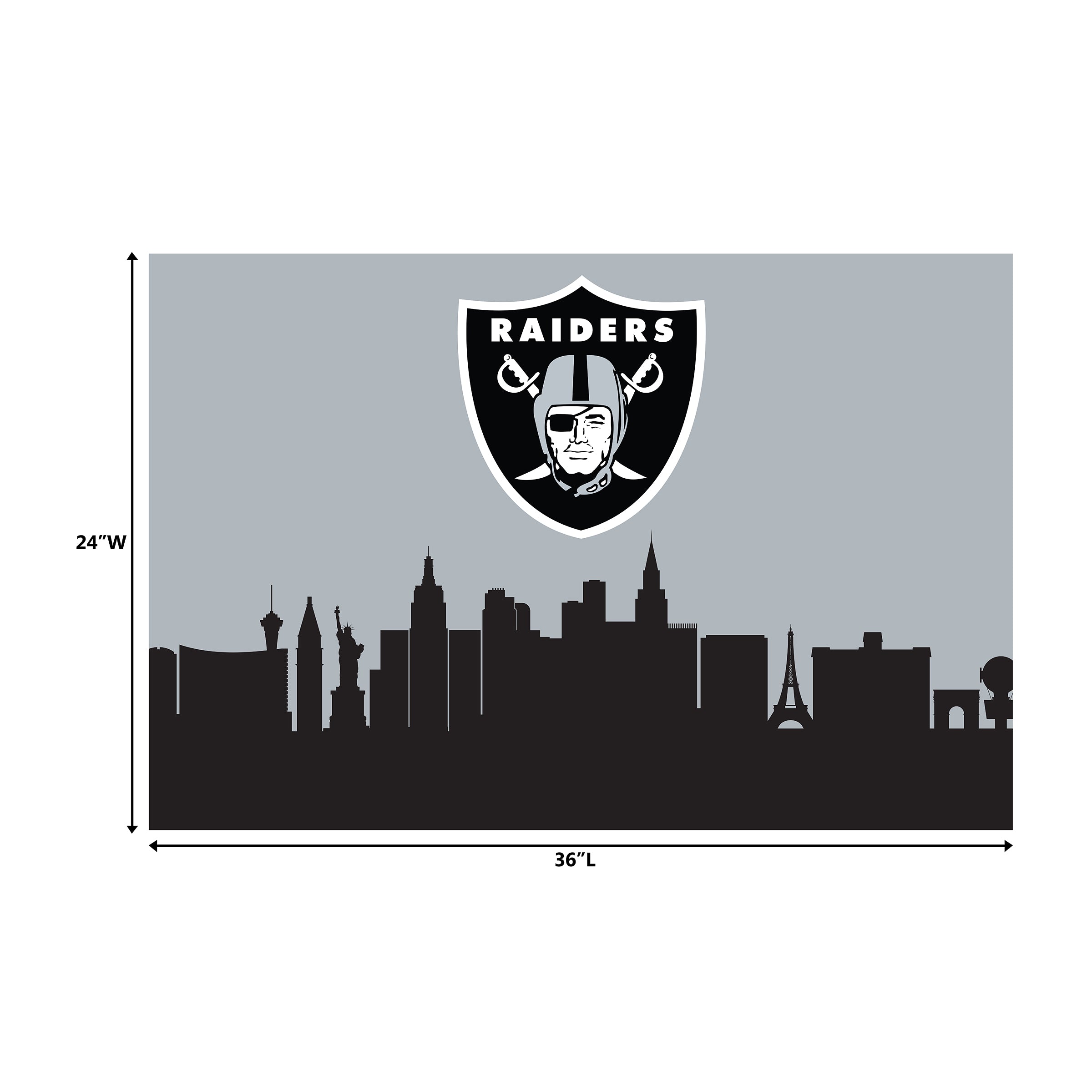 Las Vegas Raiders 2x3 Hometown Washable Area Rug