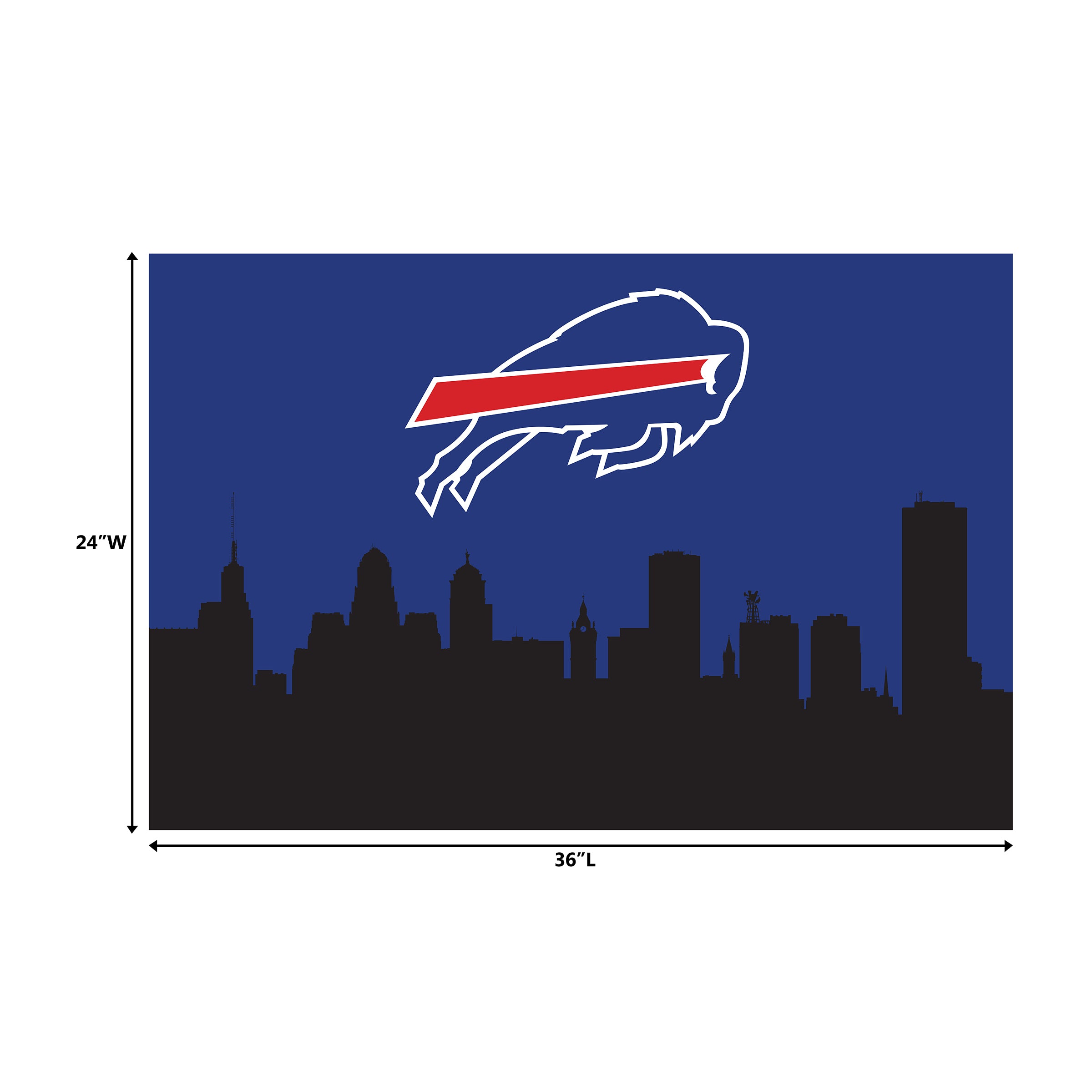 Buffalo Bills 2x3 Hometown Washable Area Rug