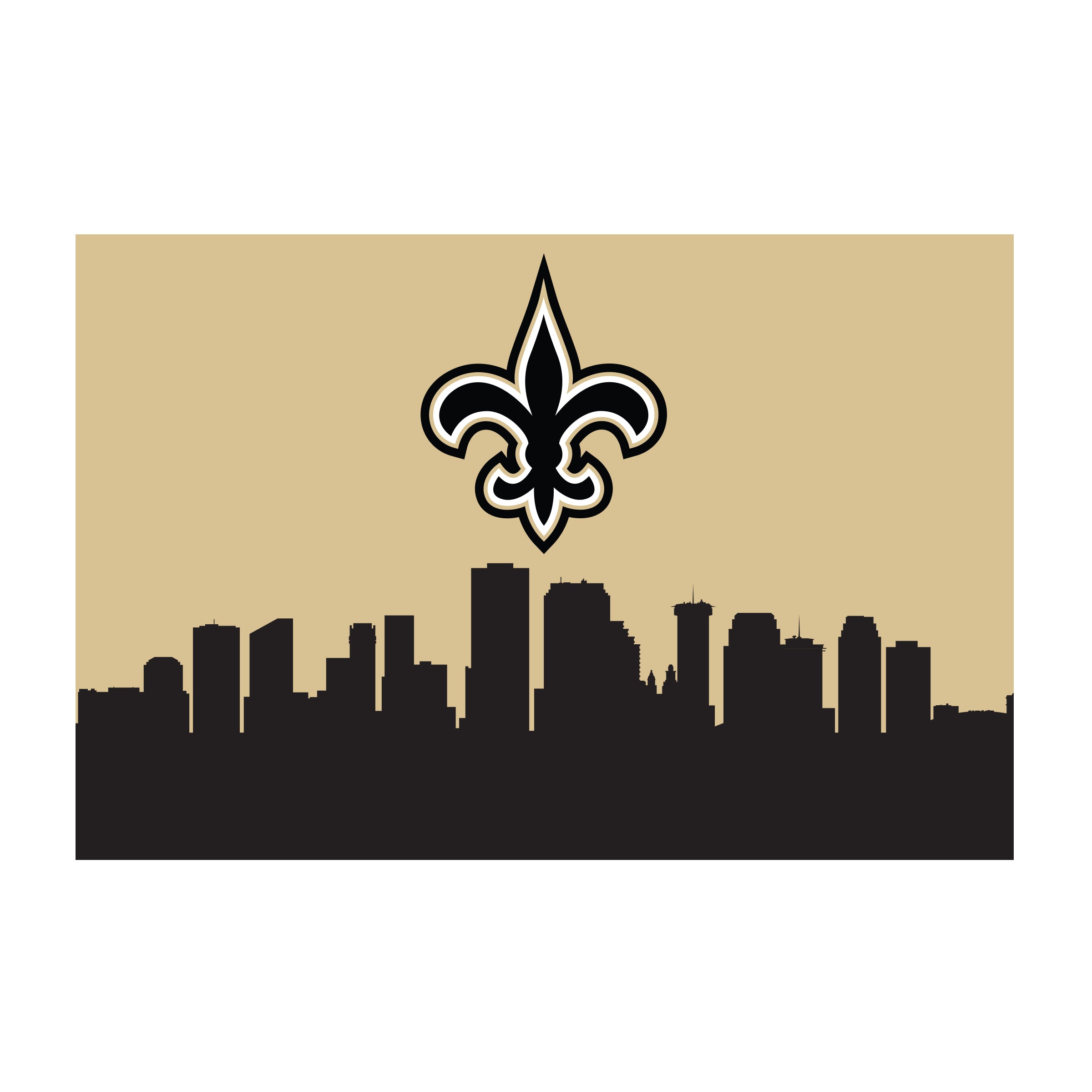 New Orleans Saints 2x3 Hometown Washable Area Rug