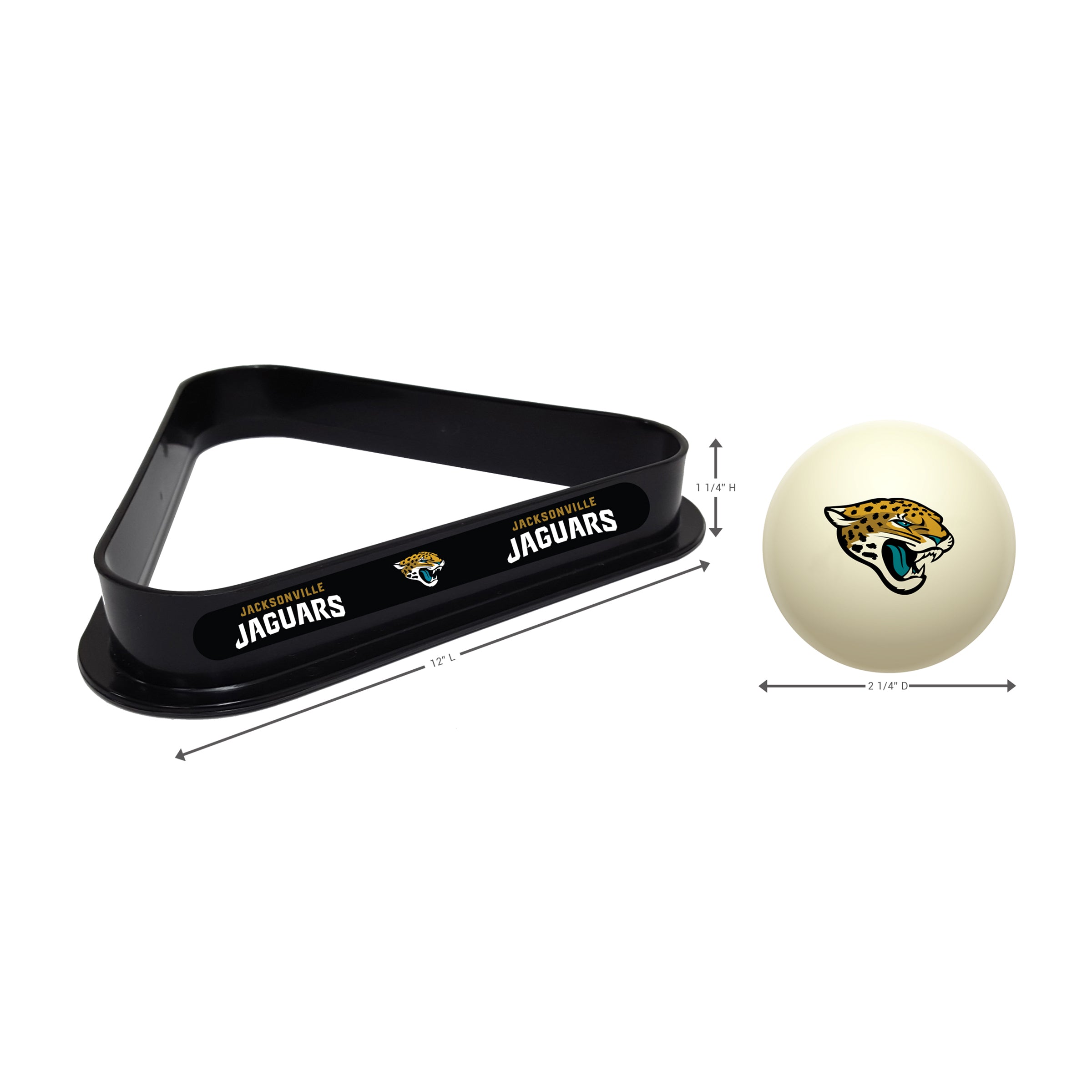 Jacksonville Jaguars Cue Ball & Ball Rack