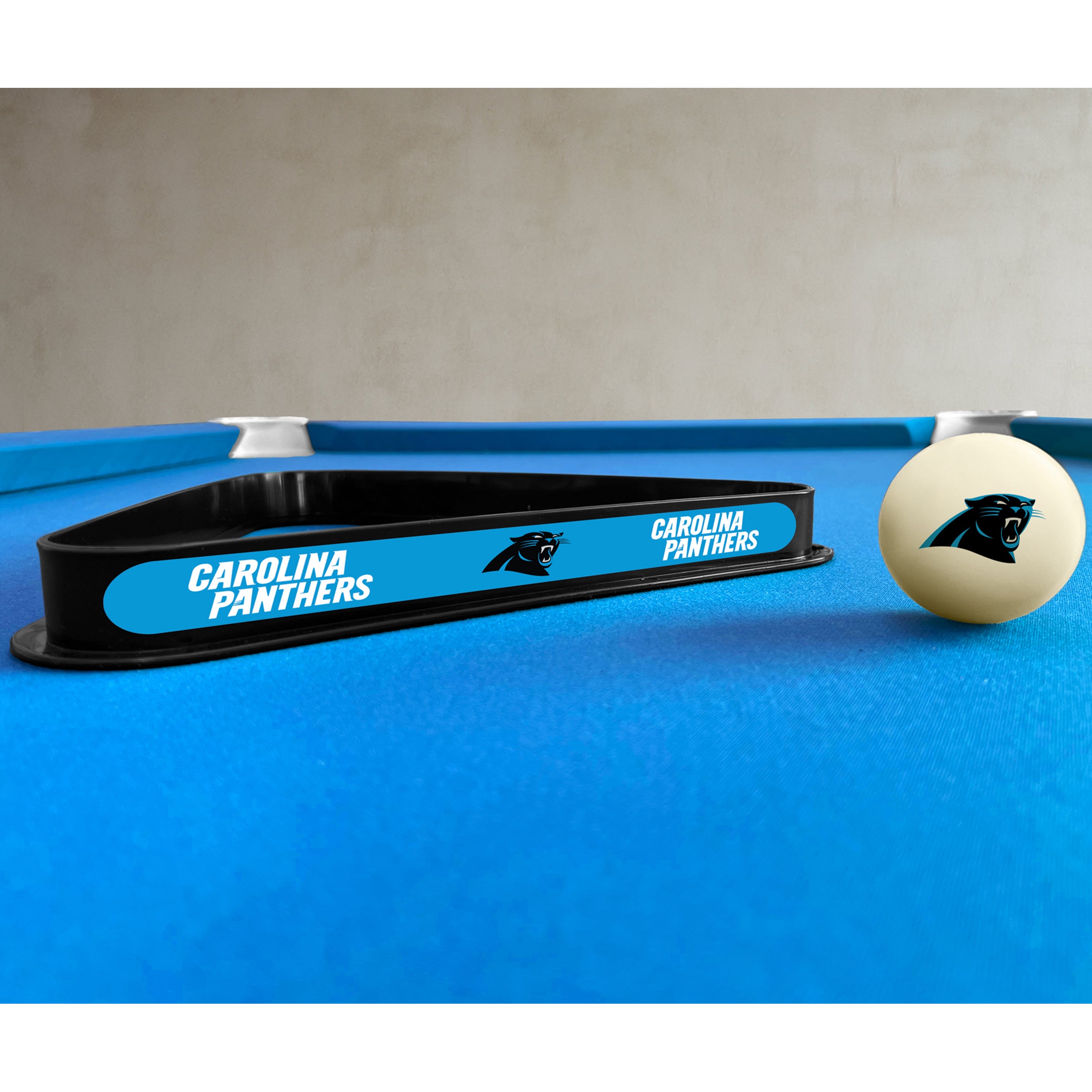 Carolina Panthers Cue Ball & Ball Rack