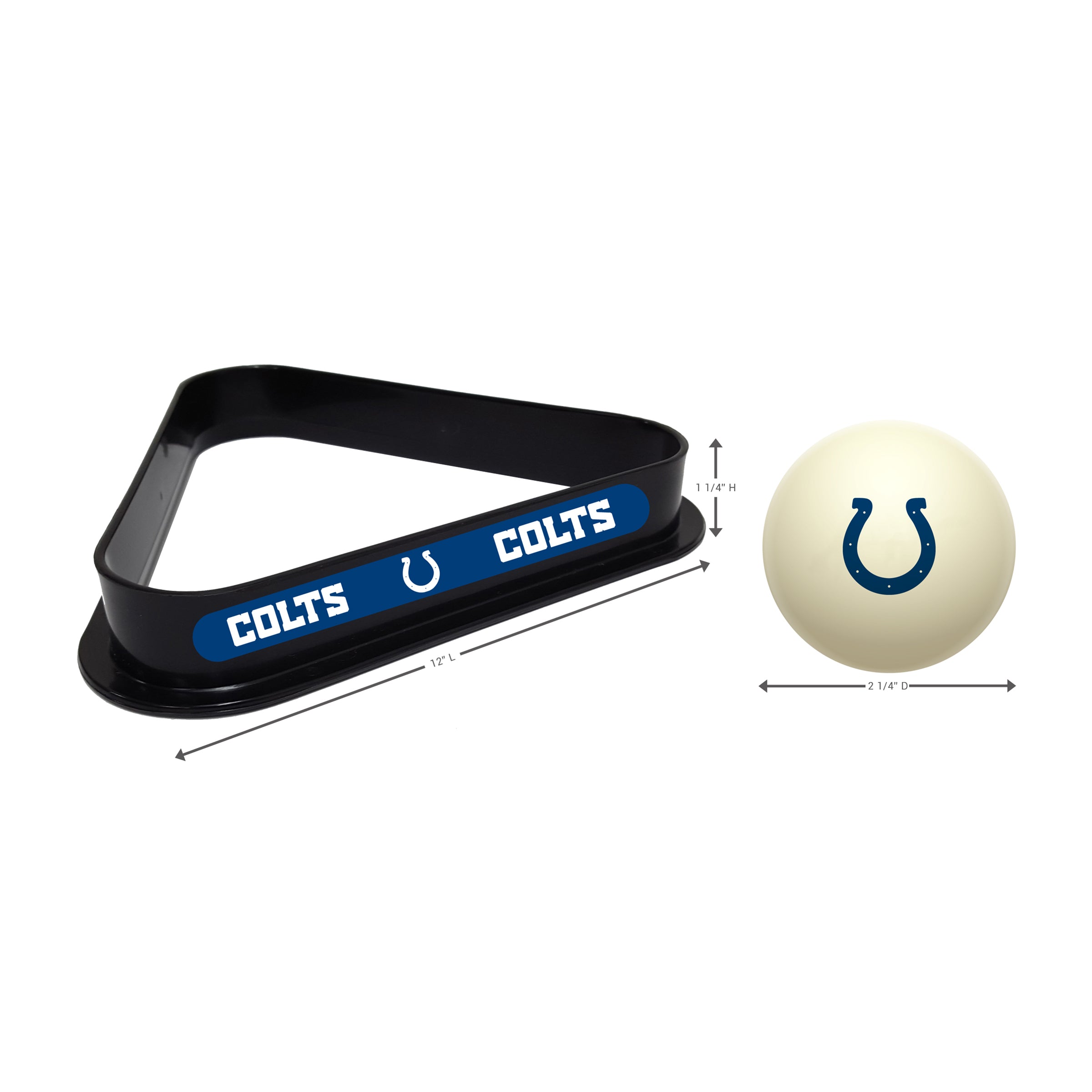 Indianapolis Colts Cue Ball & Ball Rack