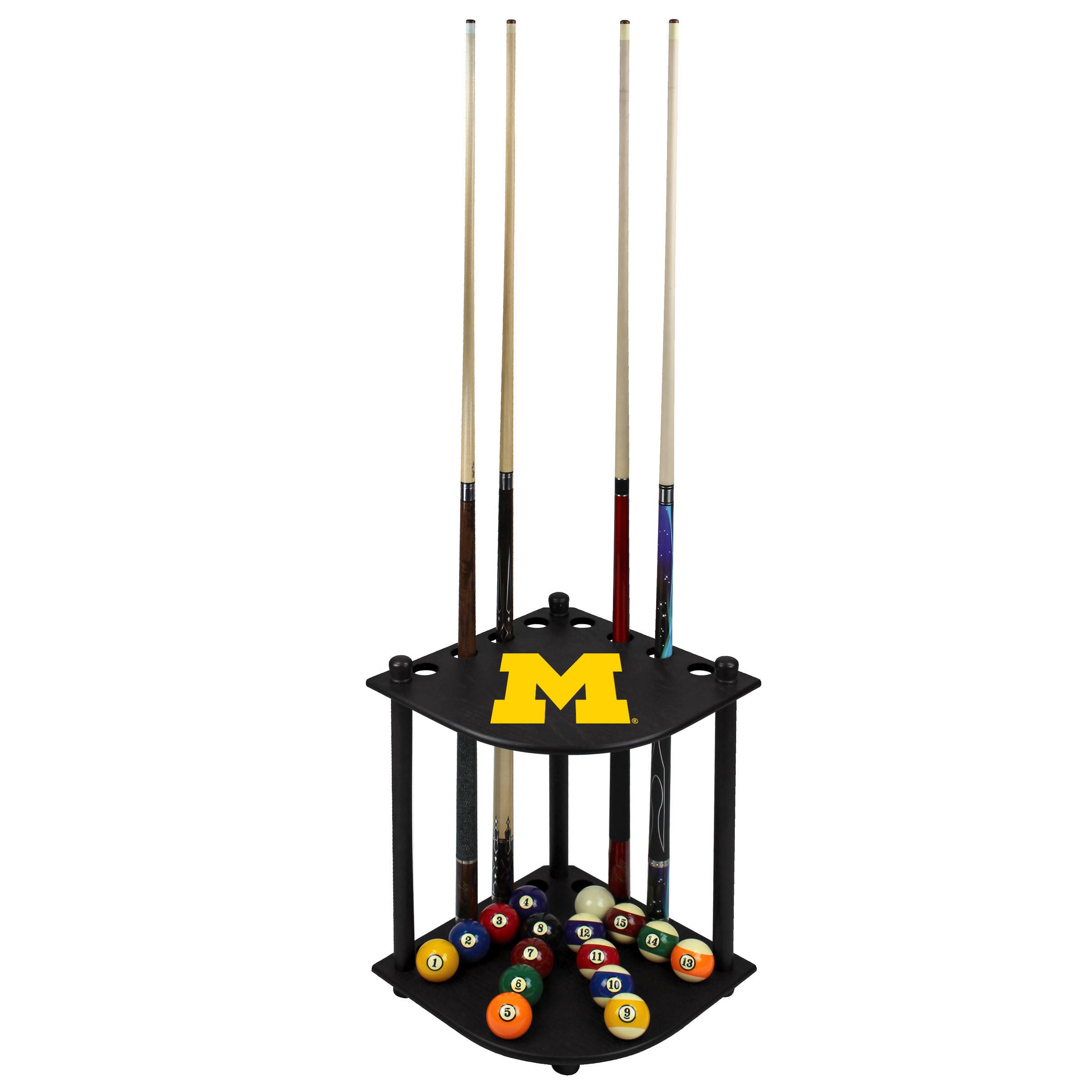 Univ Of Michigan Corner Cue Rack