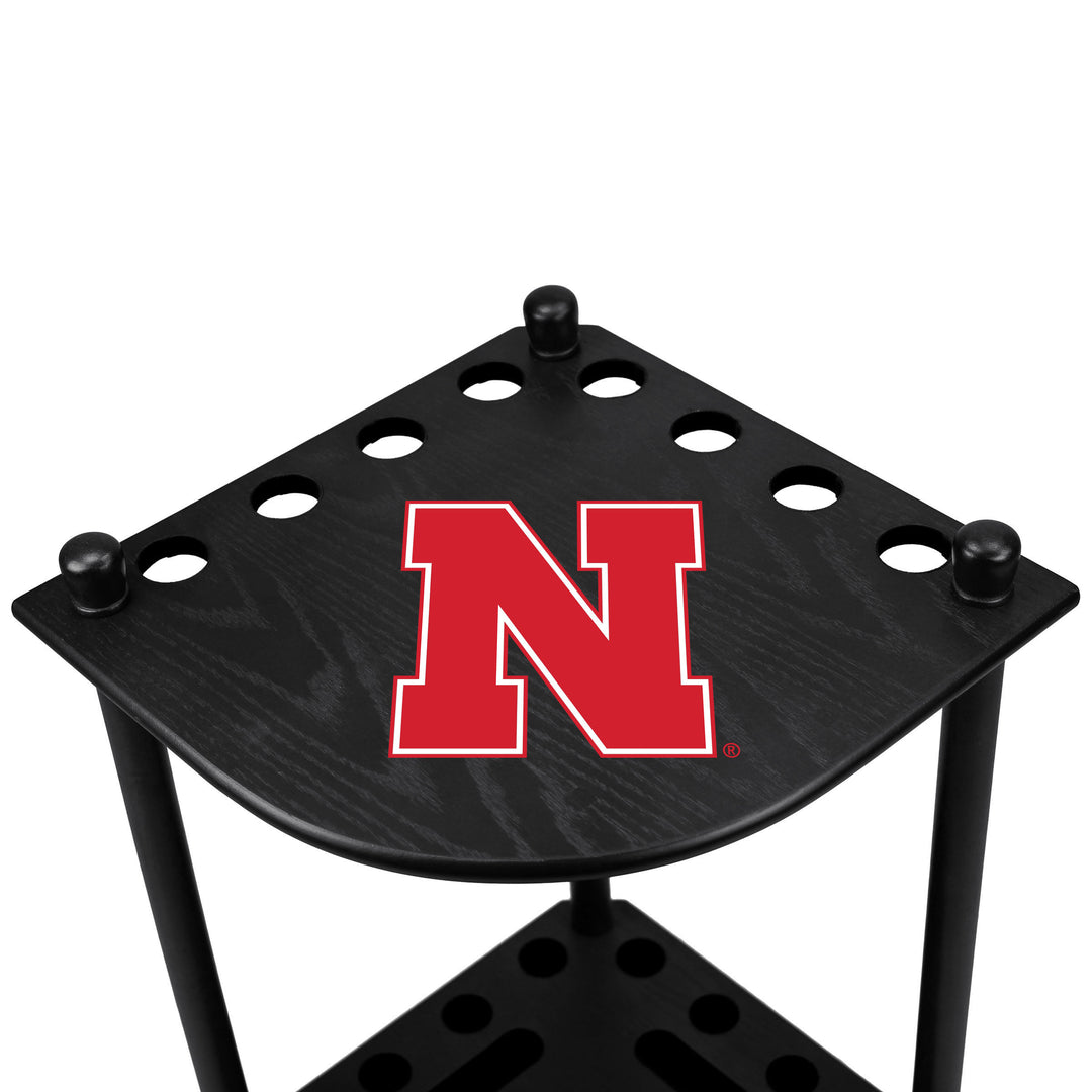 Univ Of Nebraska Corner Cue Rack