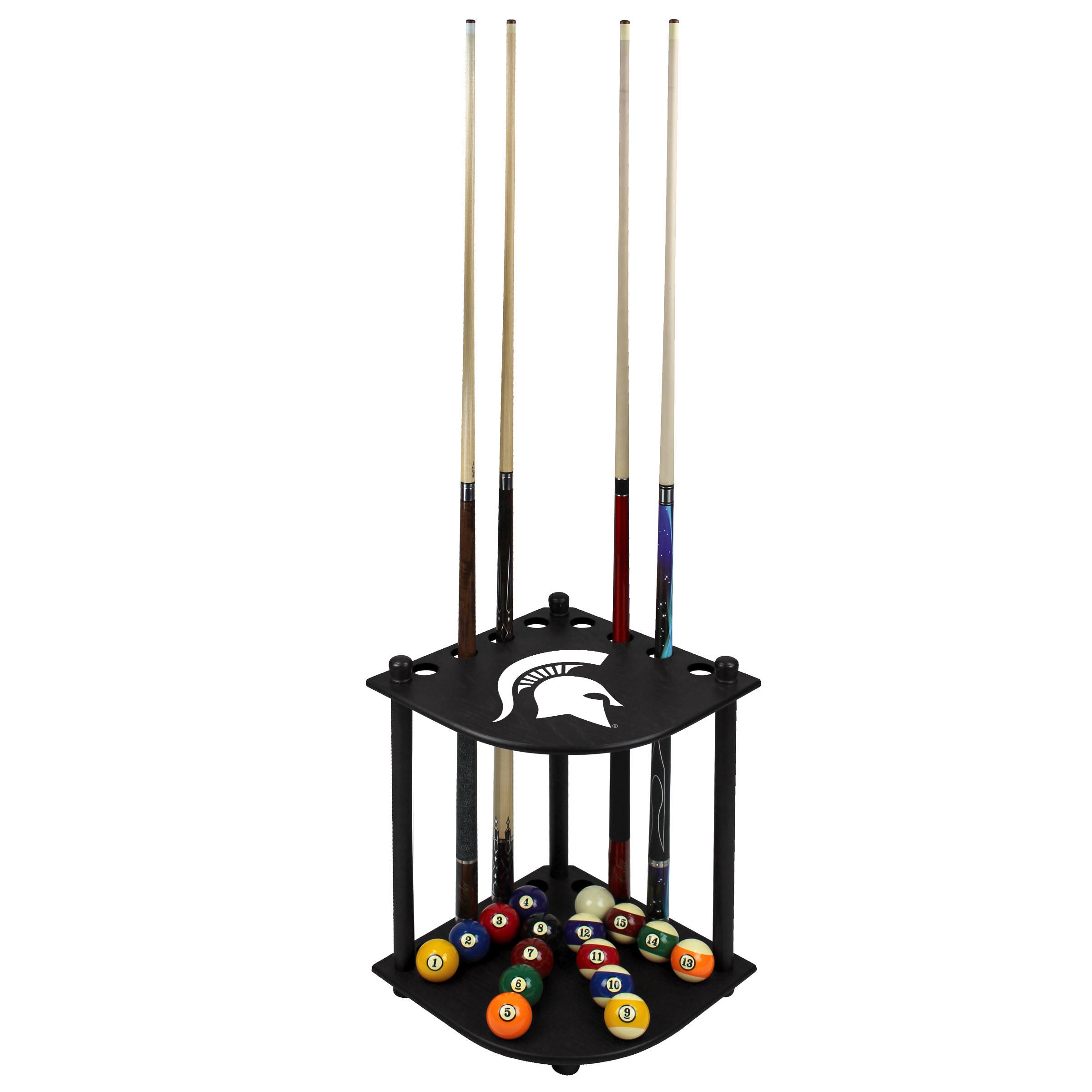 Michigan State Corner Cue Rack