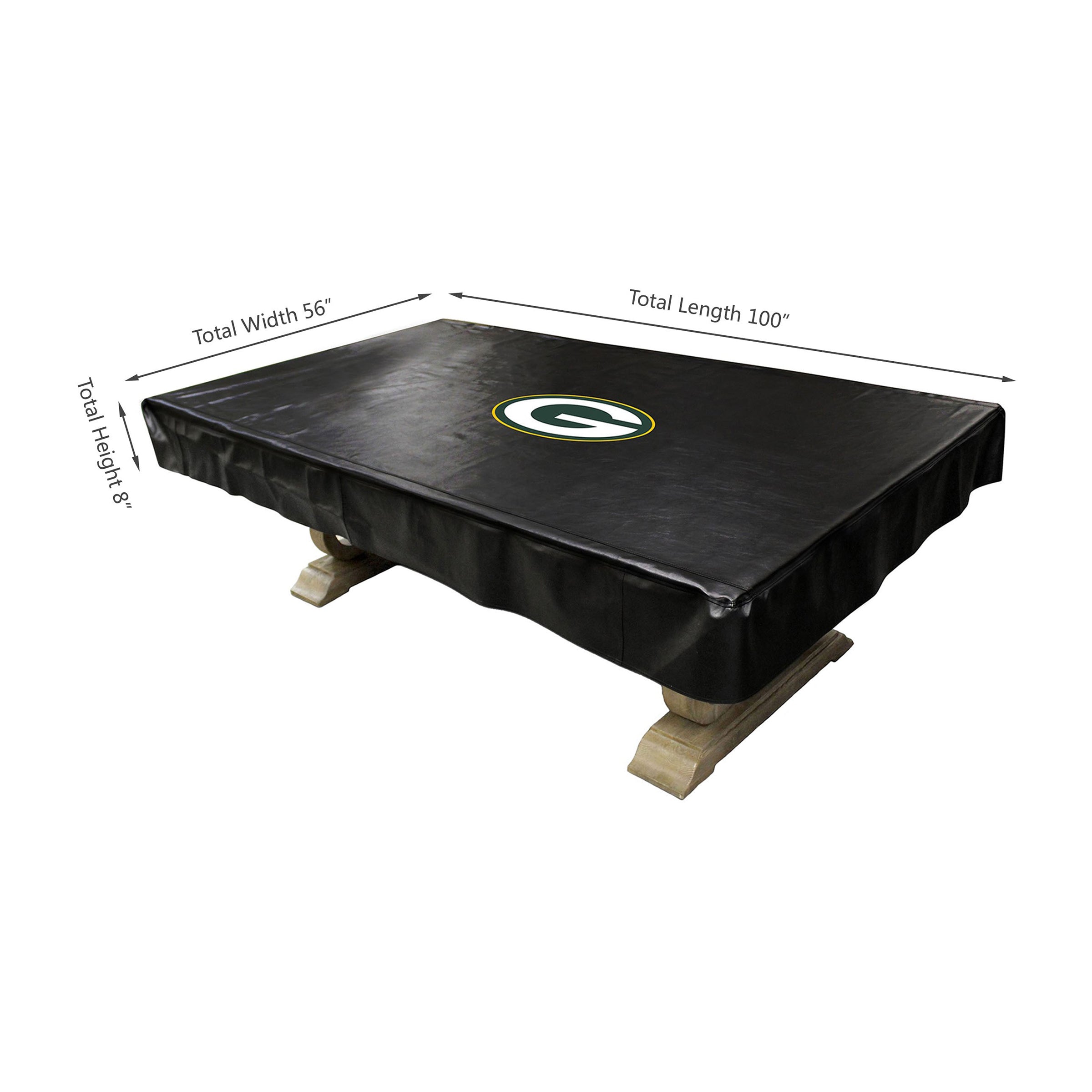 Green Bay Packers 8' Deluxe Pool Table Cover