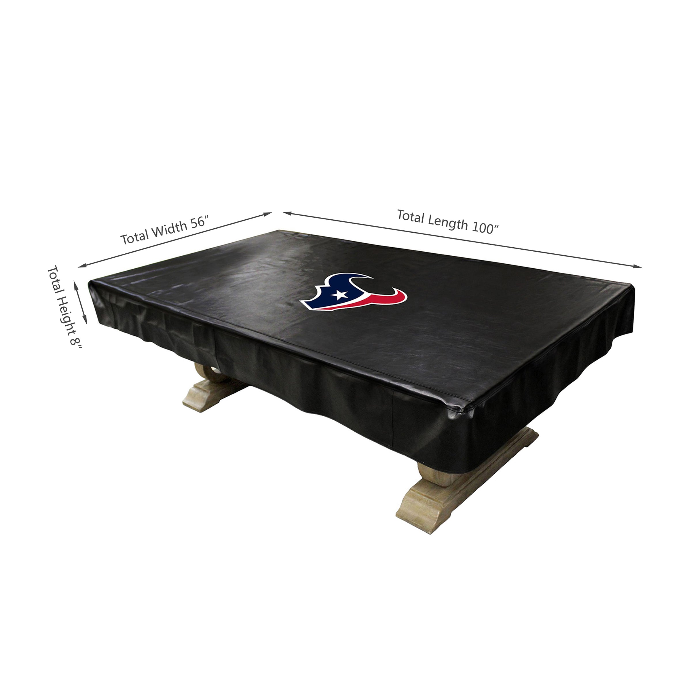 Houston Texans 8' Deluxe Pool Table Cover