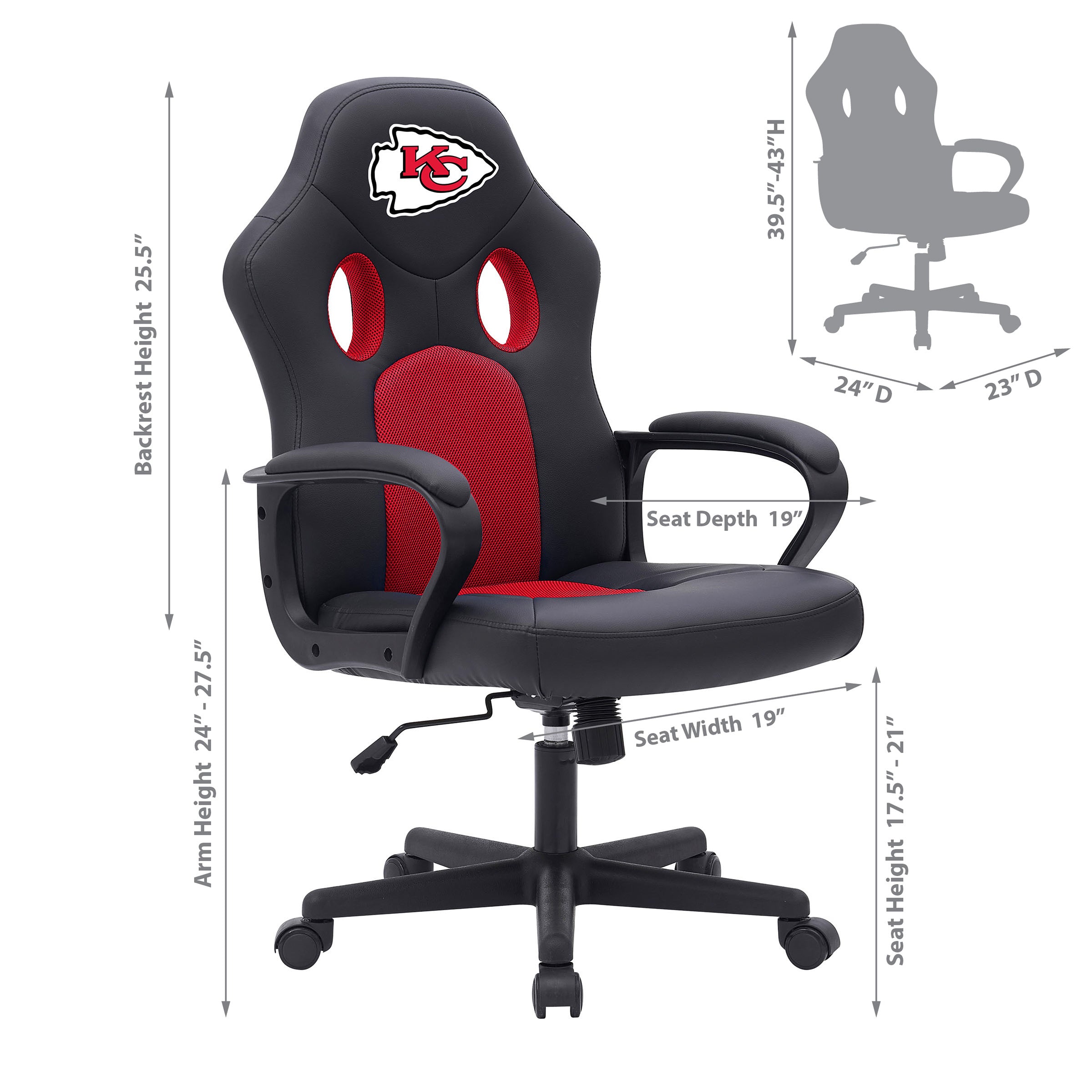 Kansas City Chiefs Vision Game Chair