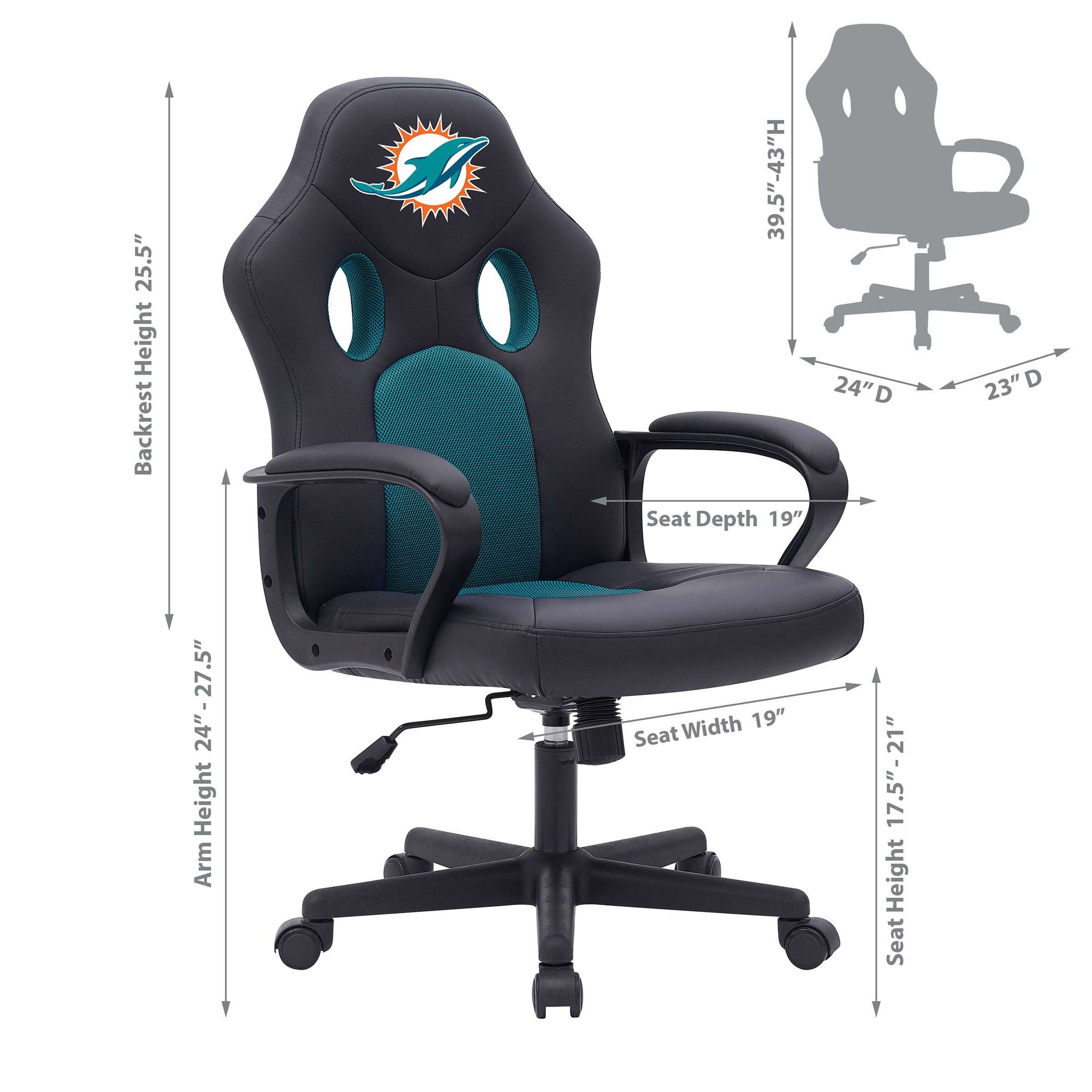 Miami Dolphins Vision Game Chair