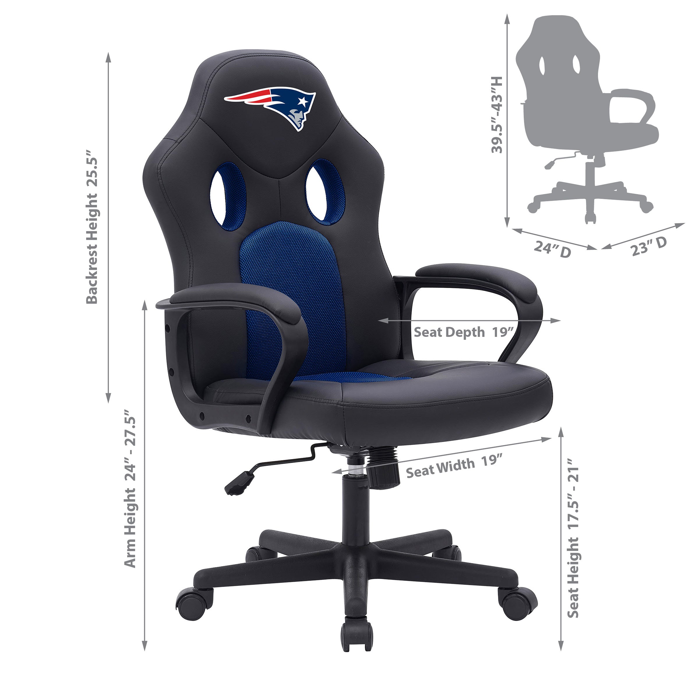 New England Patriots Vision Game Chair