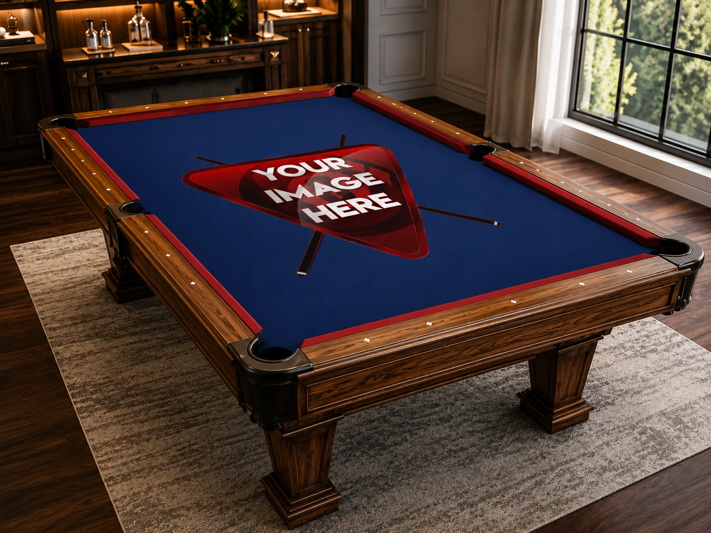 Custom Pool Table Felt Any Design 7ft 8ft 9ft Billiard Cloth