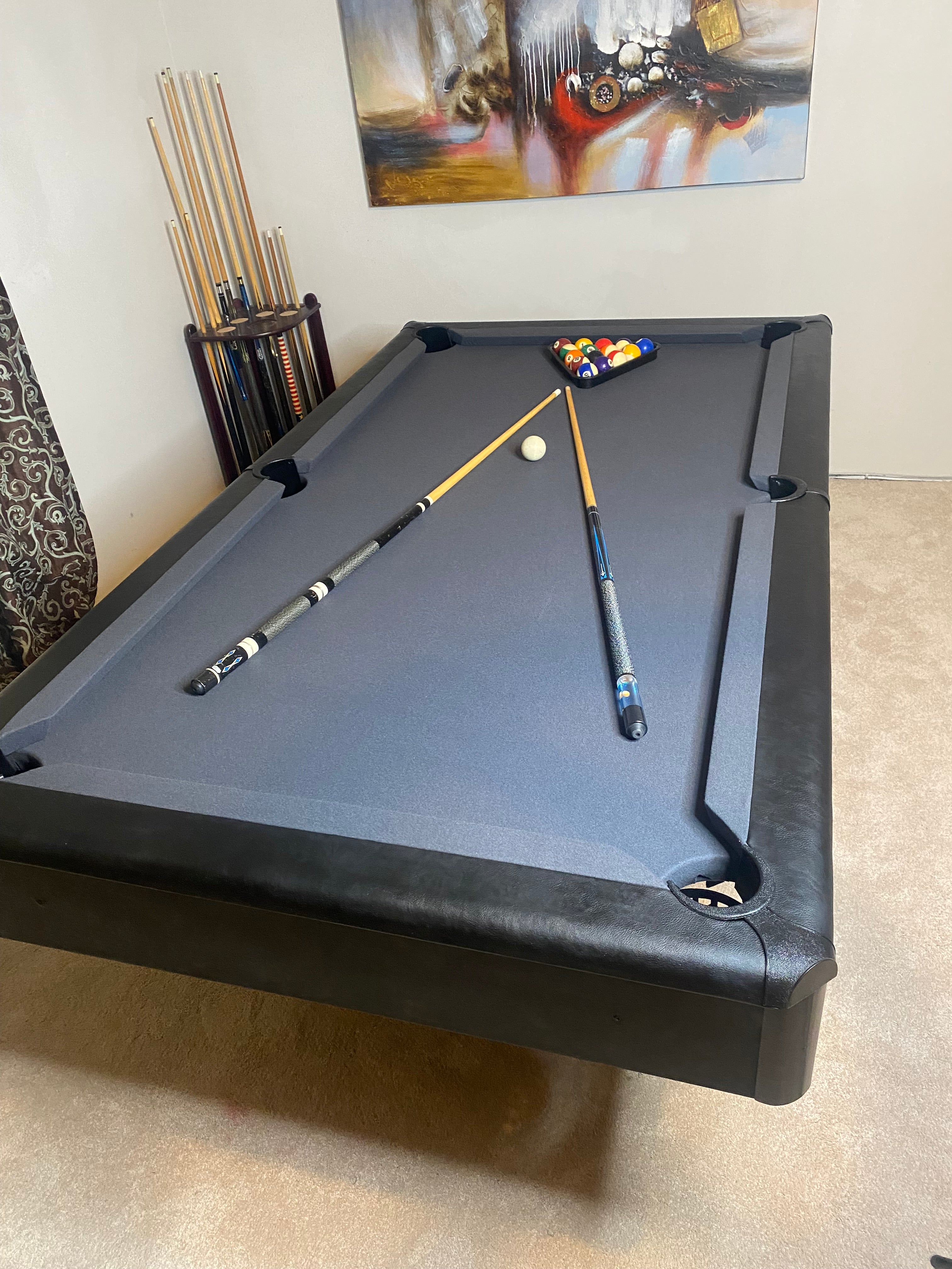 Black & Grey Pool Table